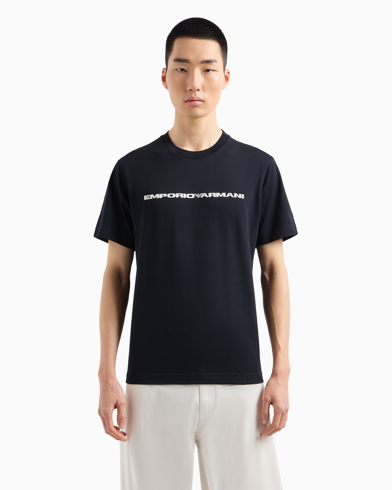 Three-pack of jersey T-shirts with logo Slide 3