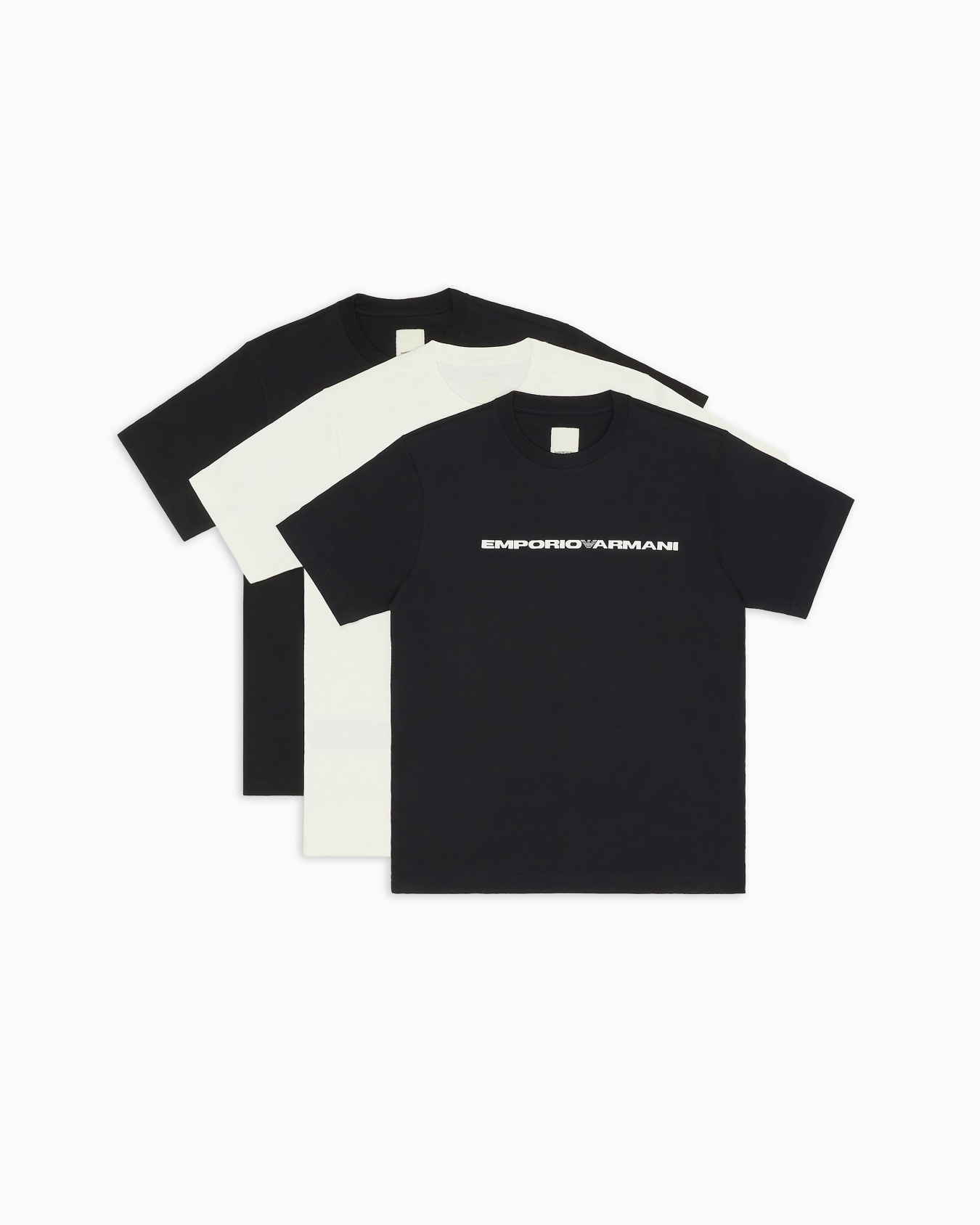 Three-pack of jersey T-shirts with logo Slide 0