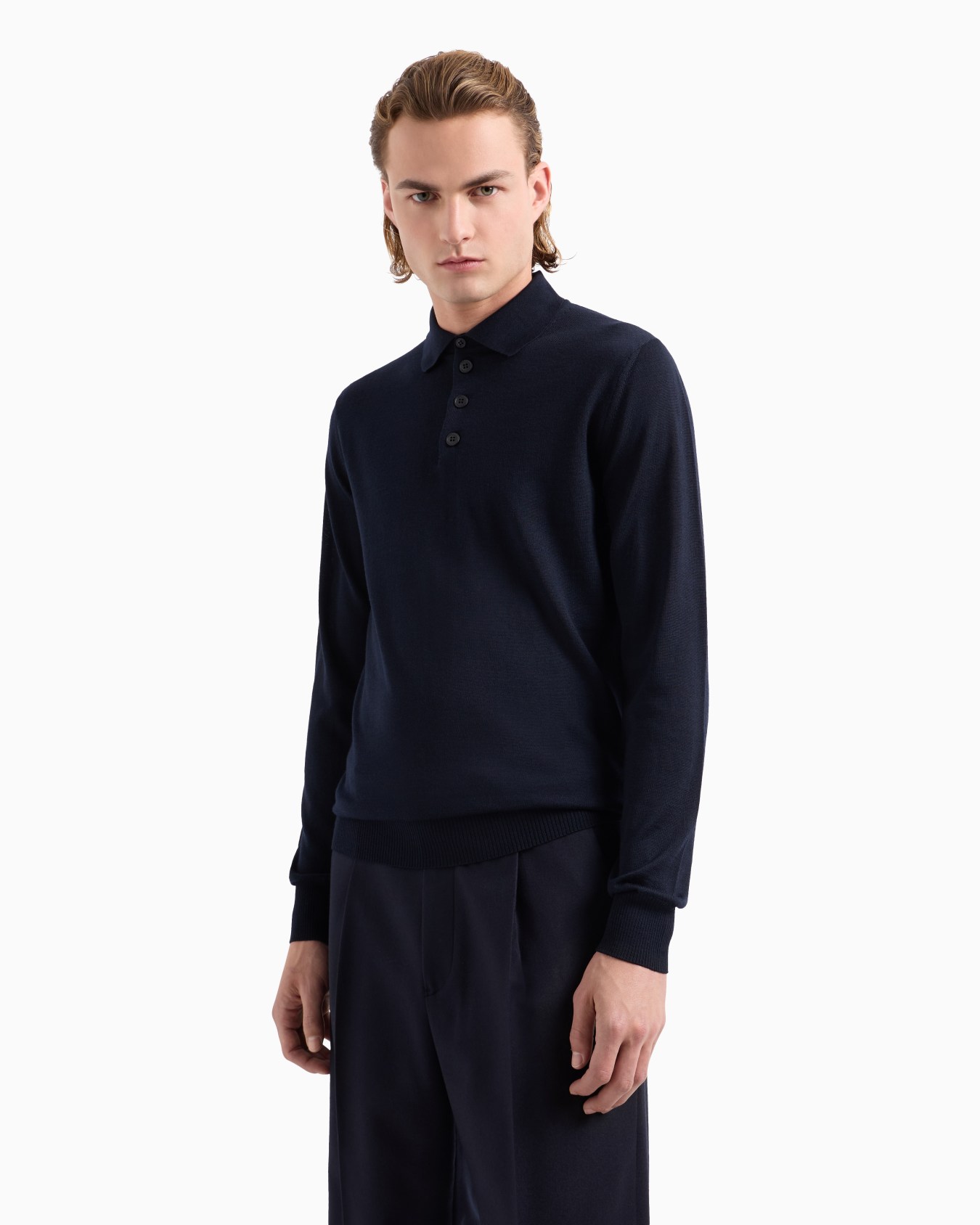 Pullover aus Schurwolle mit Polokragen Folie 3