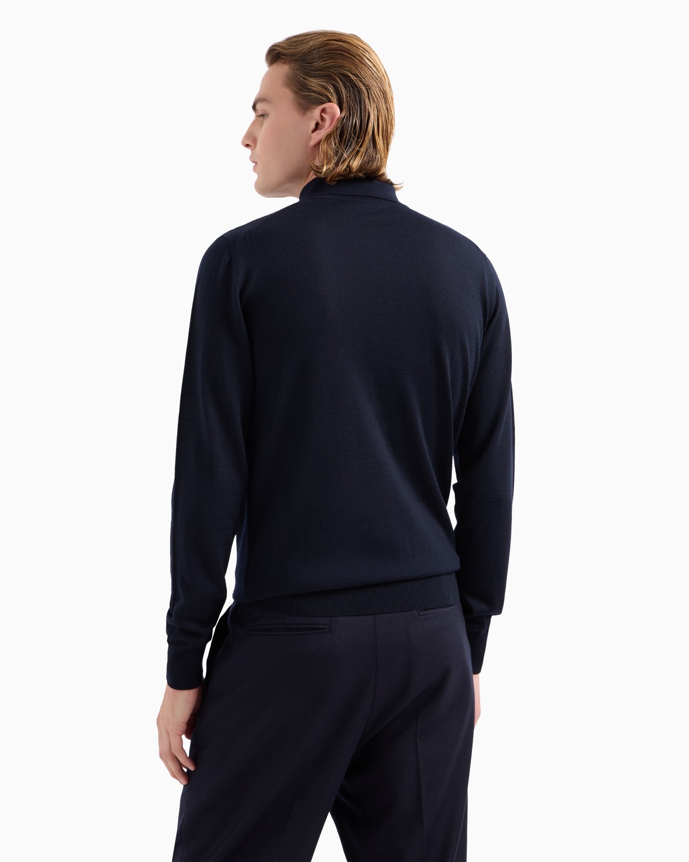 Pullover aus Schurwolle mit Polokragen Folie 2