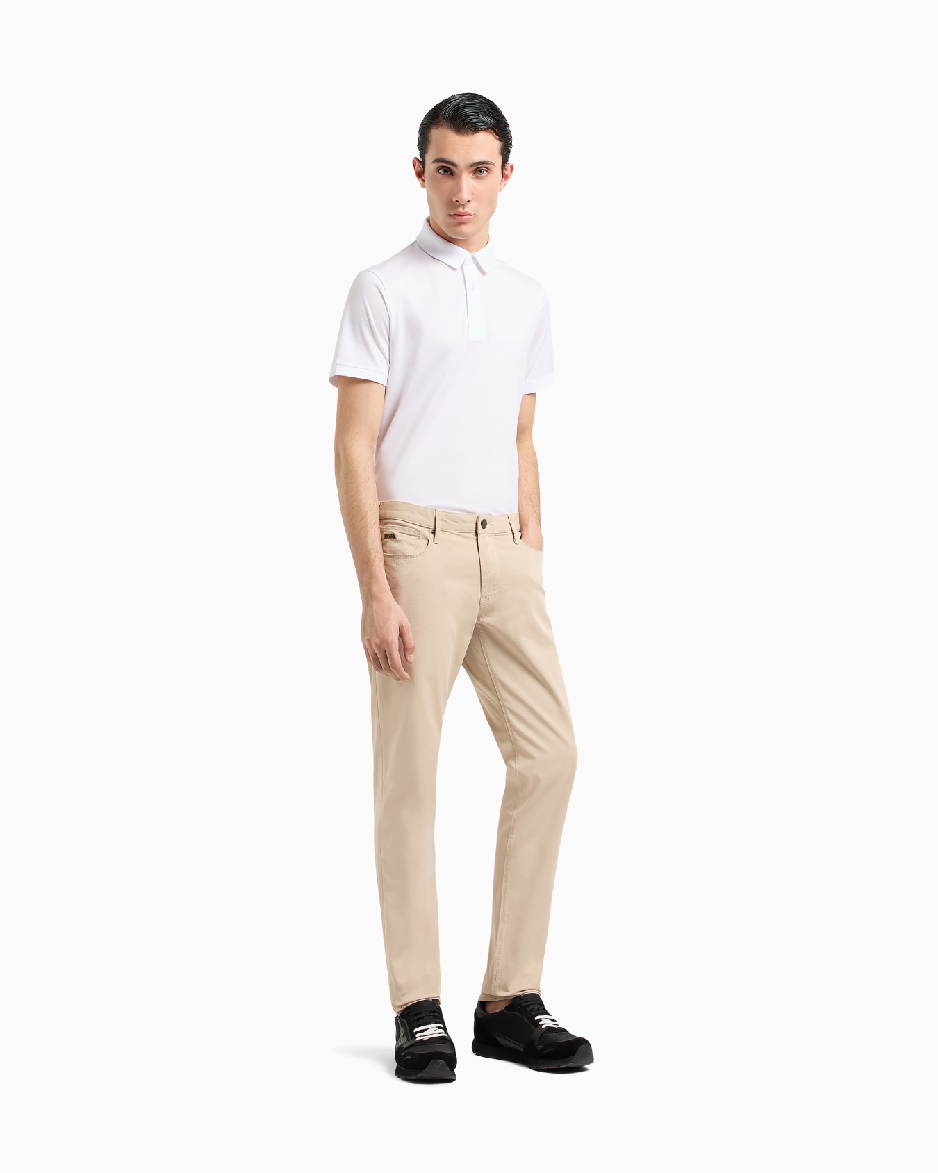 ASV Lyocell-blend jersey polo shirt Slide 1