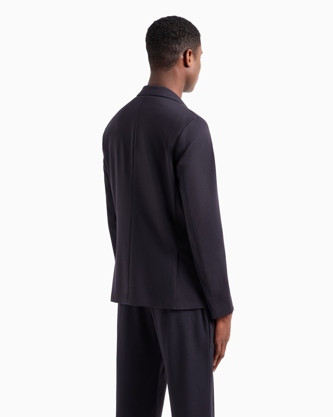 Stitched-jersey single-breasted jacket Slide 2