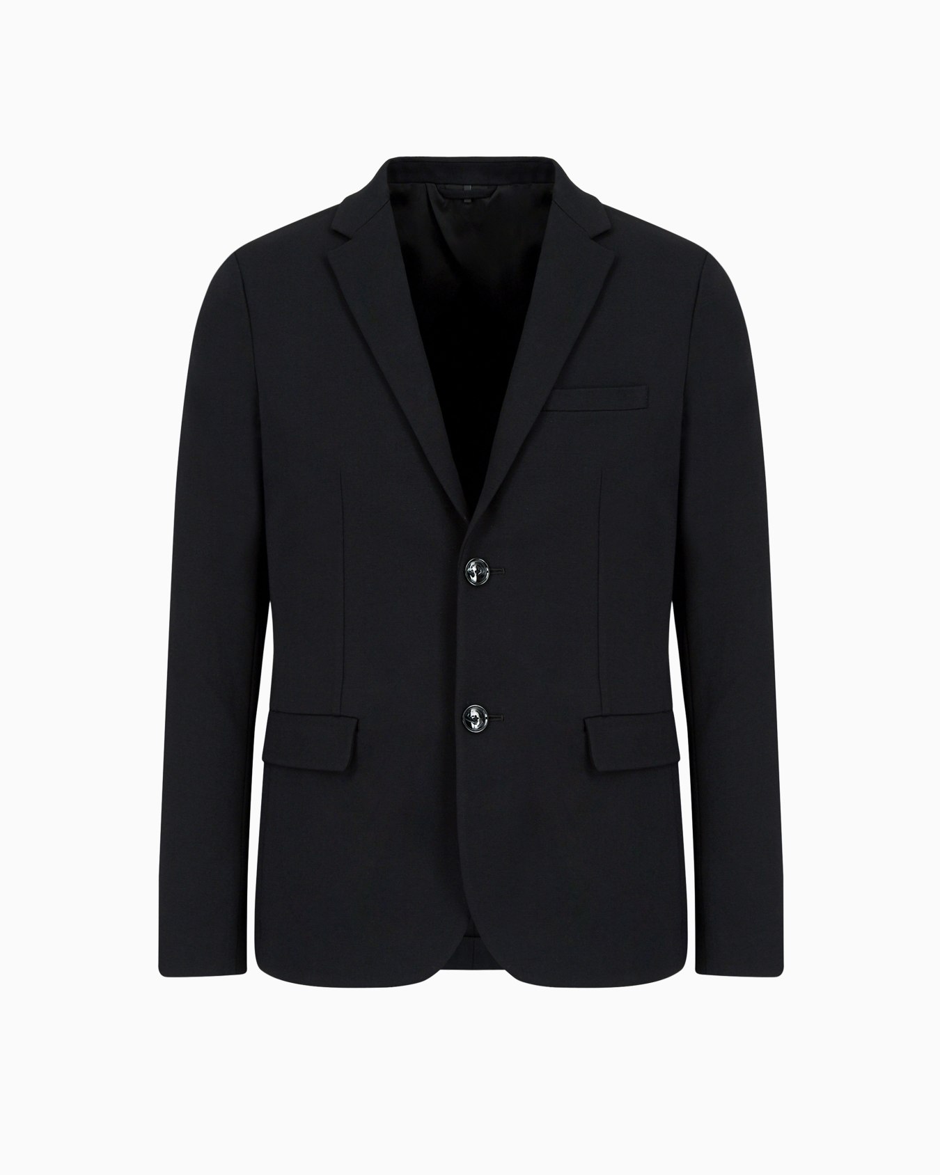 Stitched-jersey single-breasted jacket Slide 0