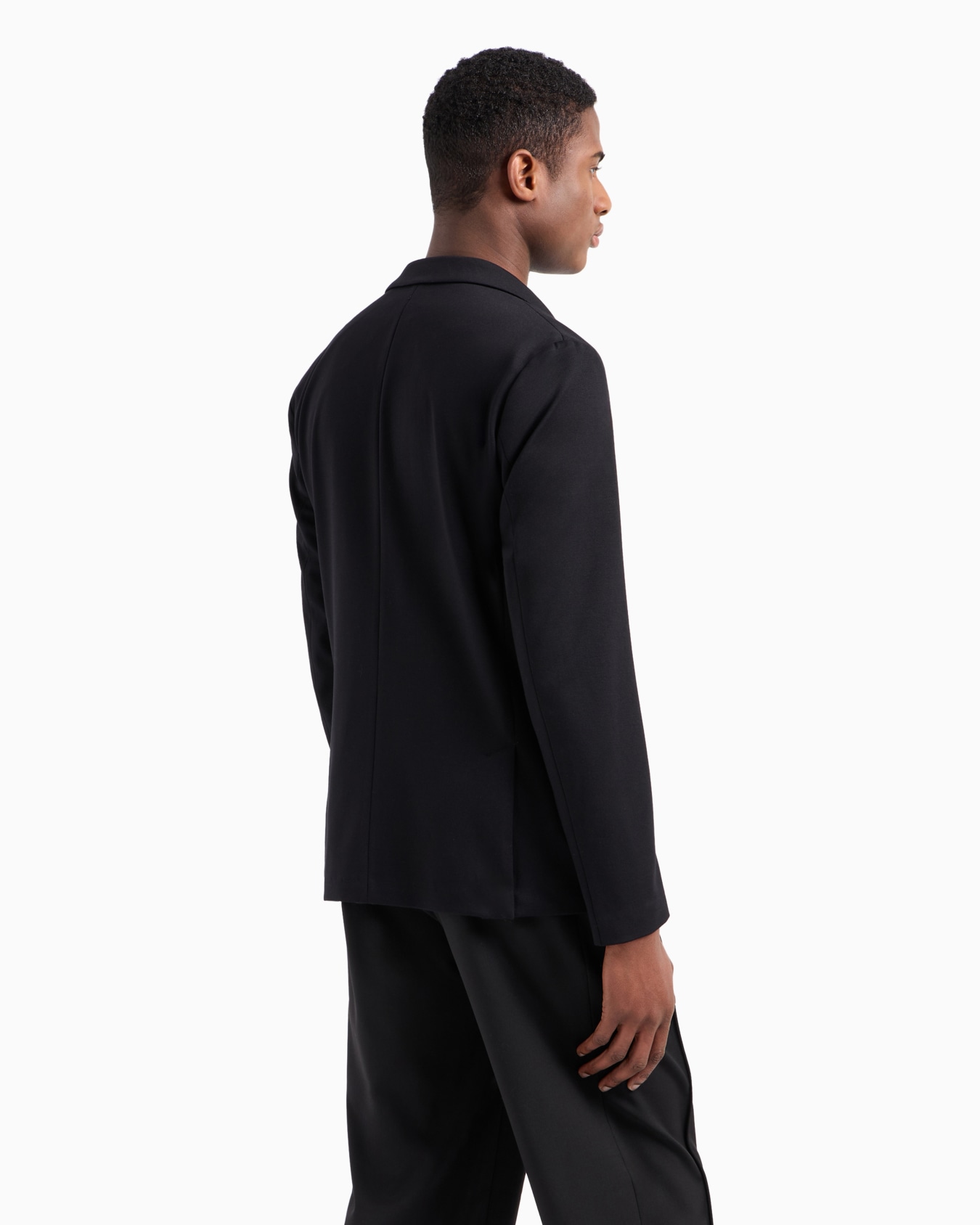 Stitched-jersey single-breasted jacket Slide 2