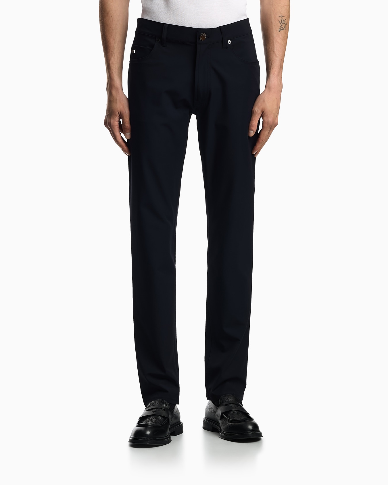 J05 regular-fit, stretch-nylon trousers Slide 3