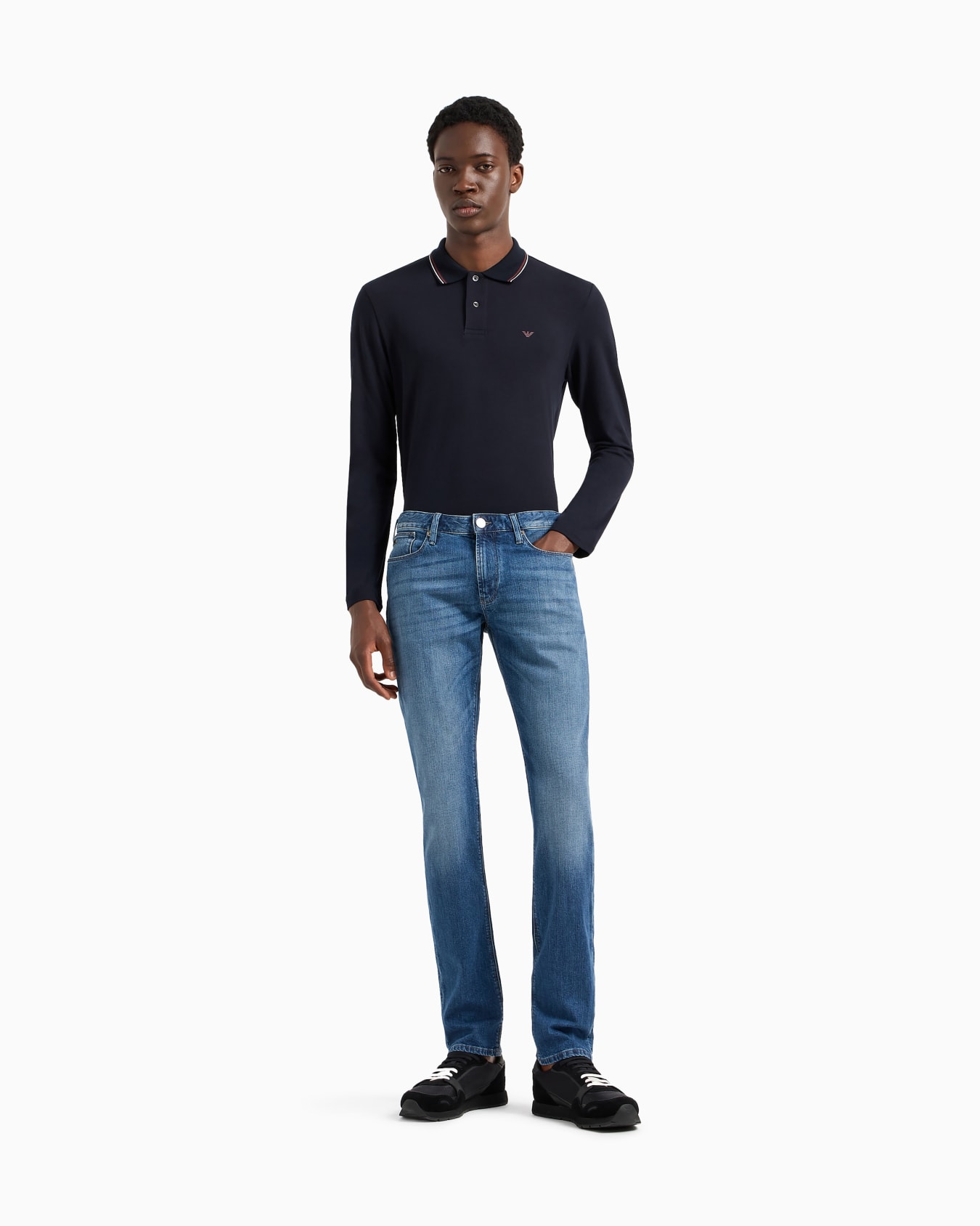 J06 Slim-fit, twill-melange jeans in 10 oz comfort denim Slide 1