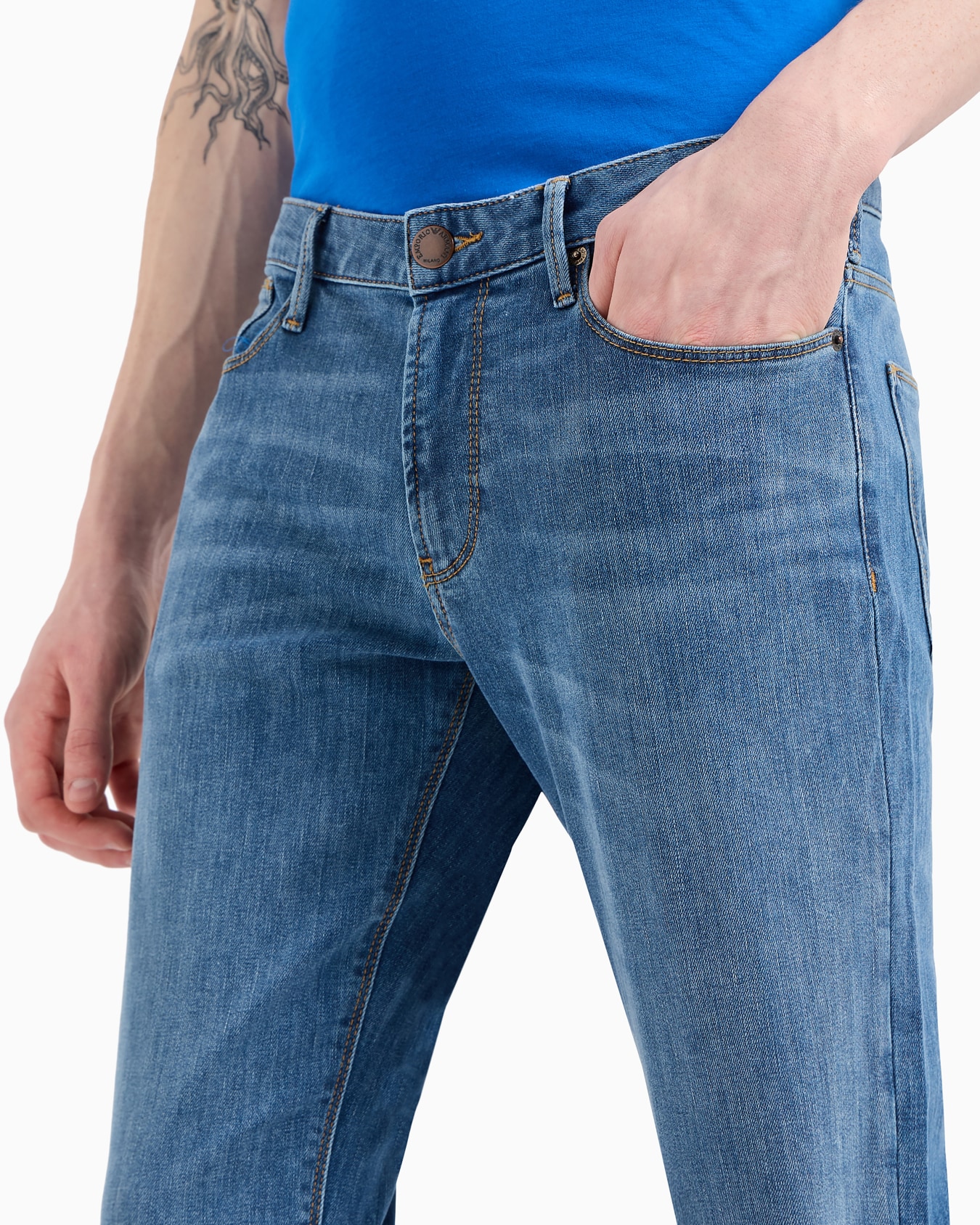 Jeans J06 slim fit in comfort denim 11,5 oz washed Slide 4