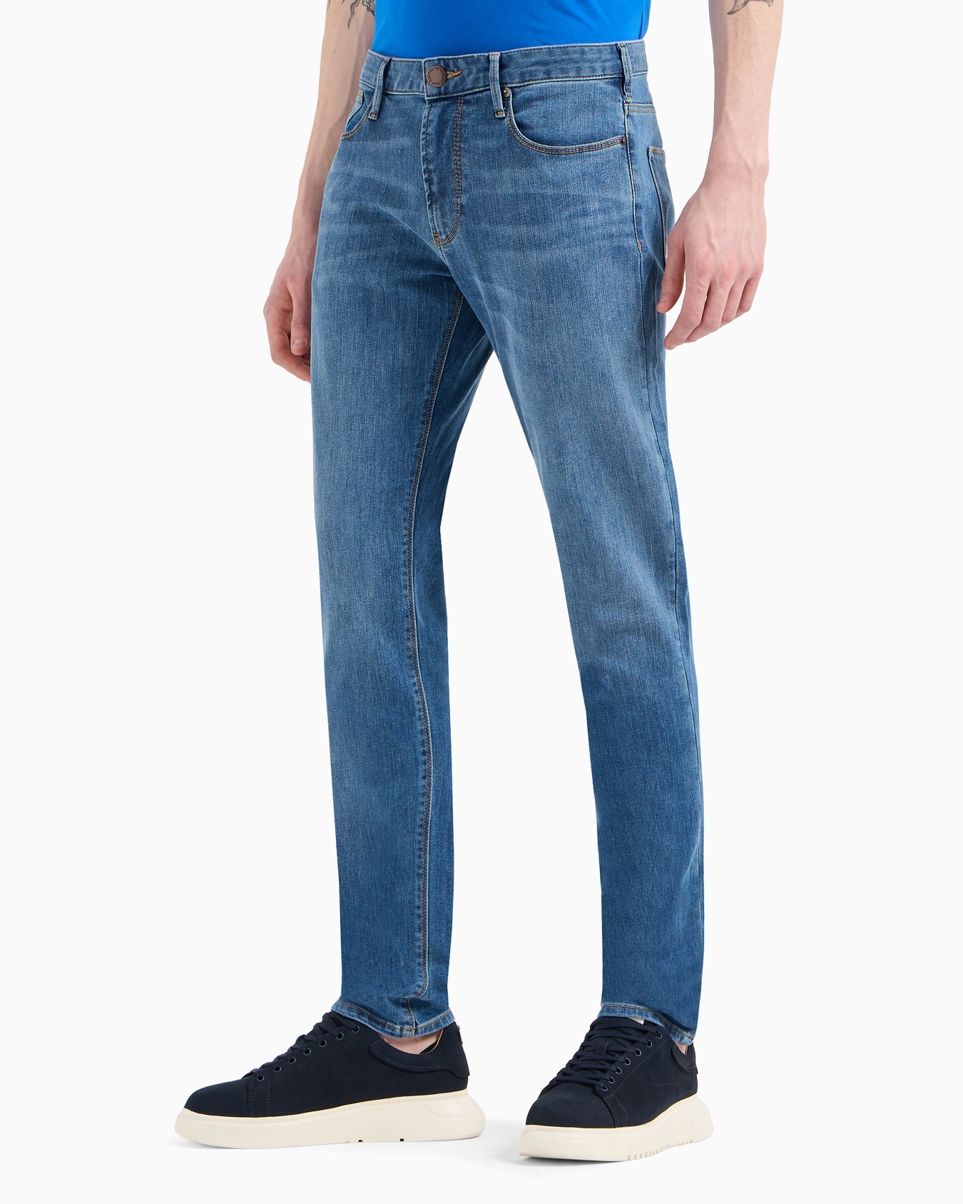 Jeans J06 slim fit in comfort denim 11,5 oz washed Slide 3