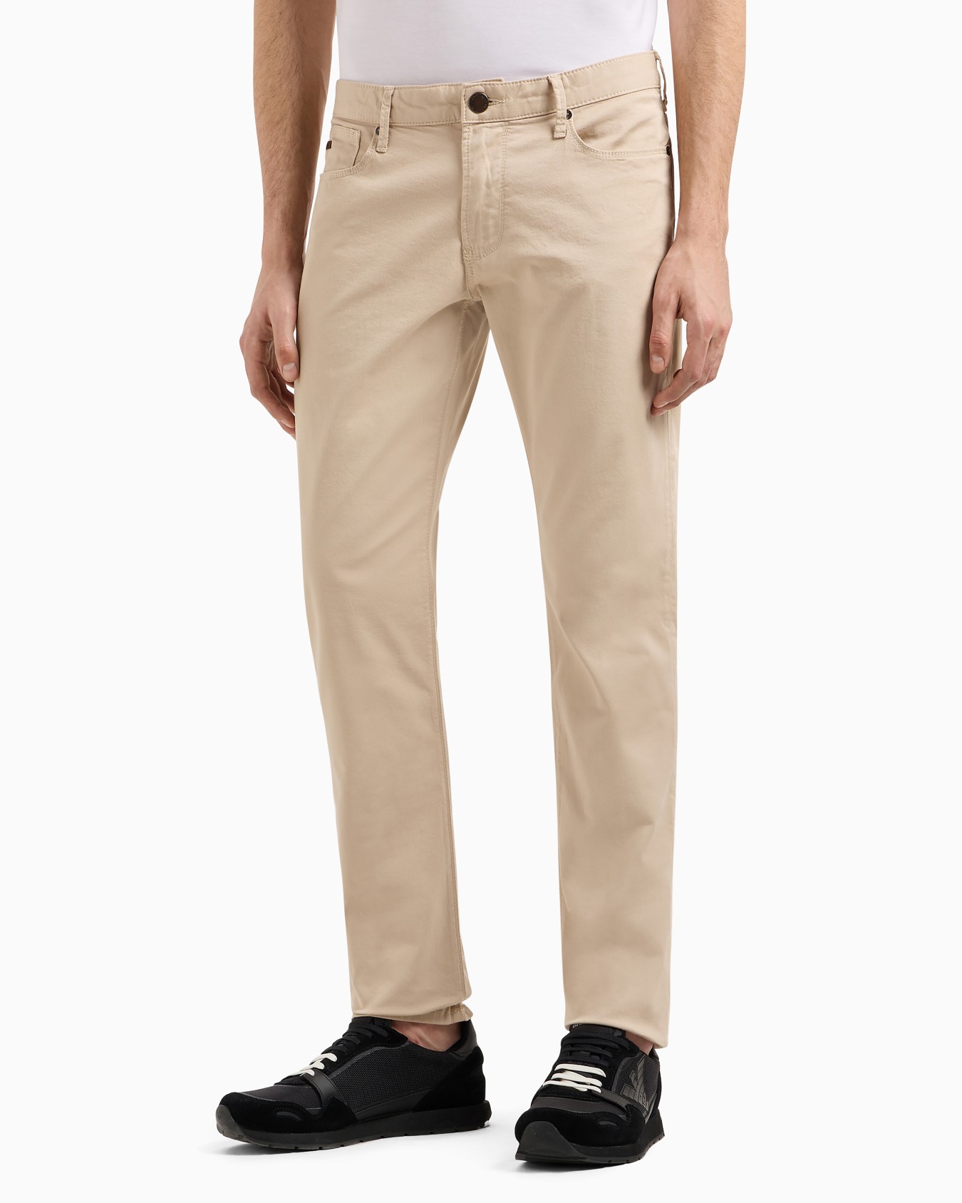 J06 Comfort stretch-gabardine, slim-fit trousers Slide 3