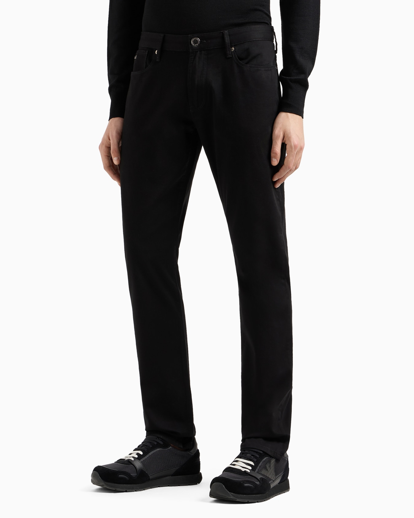 J06 Comfort stretch-gabardine, slim-fit trousers Slide 3