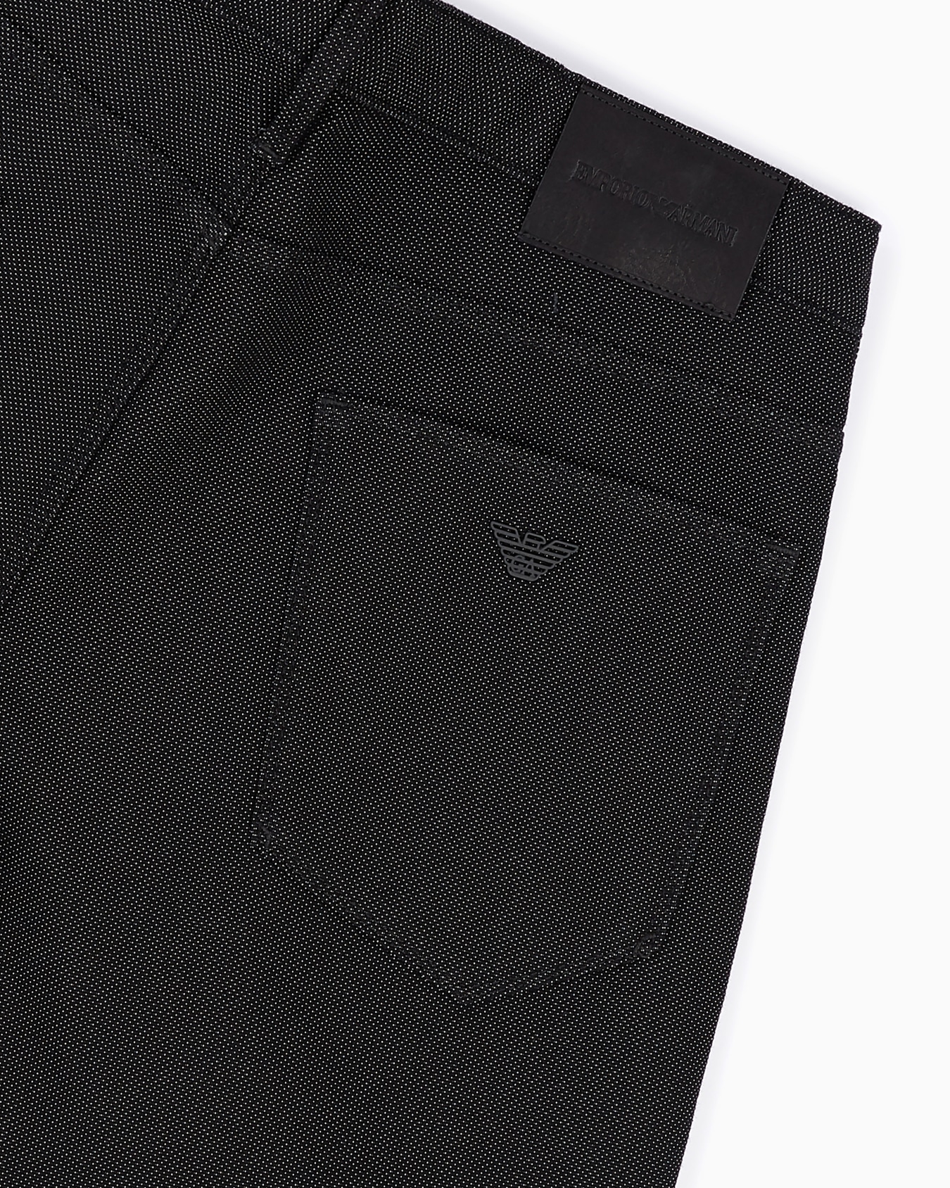 Pantalones J06 slim fit de mezcla de algodón microestructurado a lunares Diapositiva 1