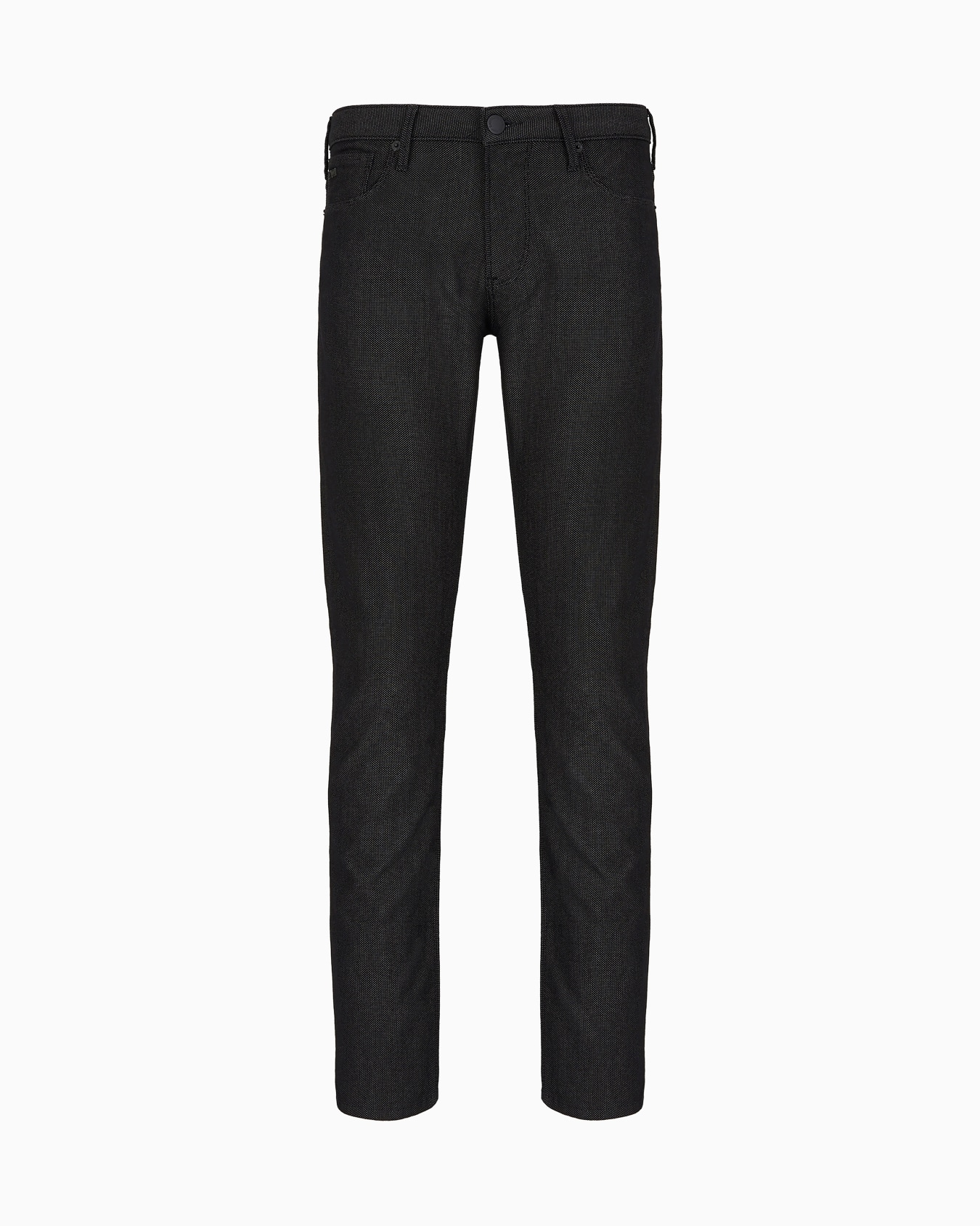 Pantalones J06 slim fit de mezcla de algodón microestructurado a lunares Diapositiva 0
