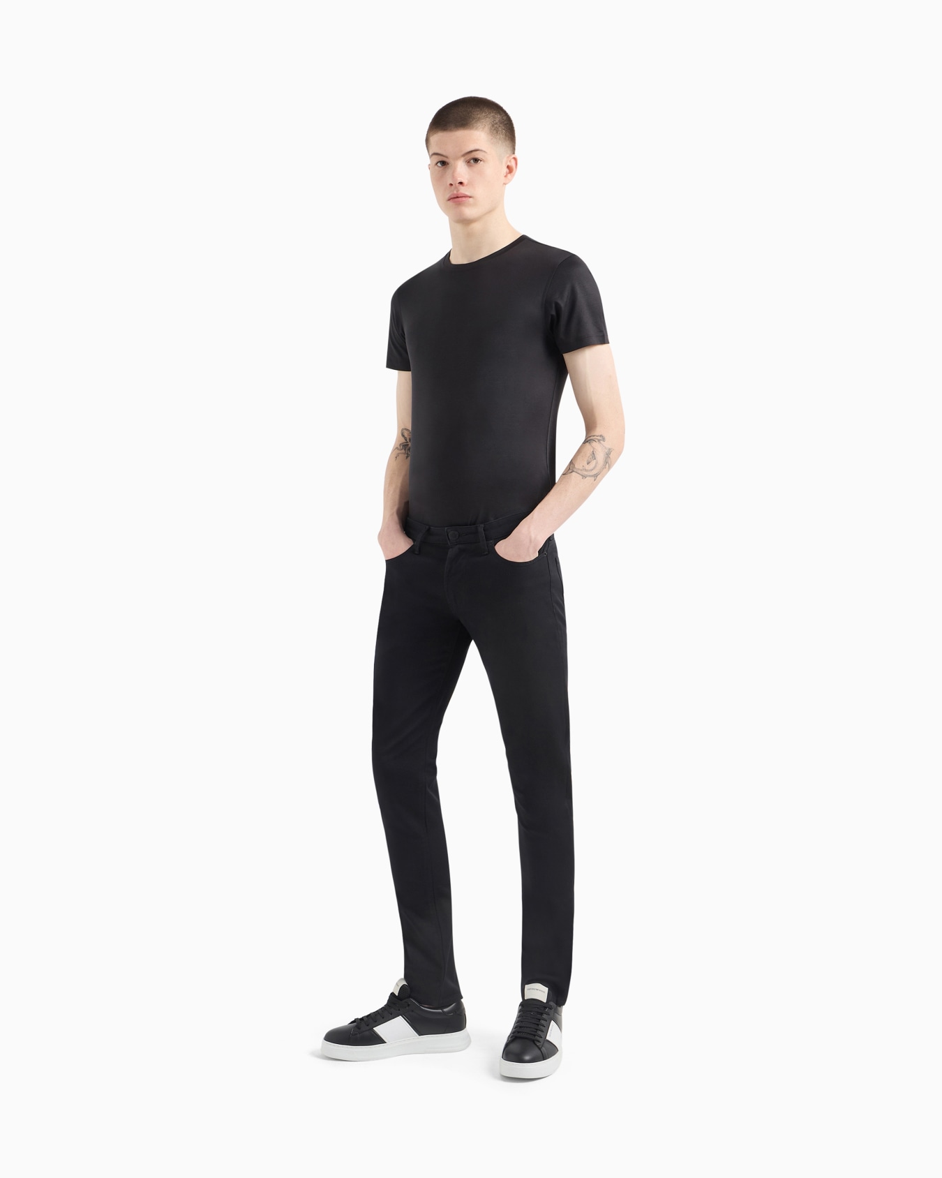 J06 Stretch-twill slim-fit trousers Slide 1