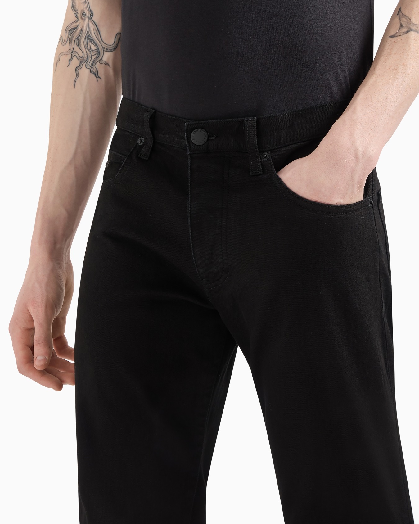 Jean J21 coupe classique en denim sergé confortable lavé 350 g/m2 Diapositive 4