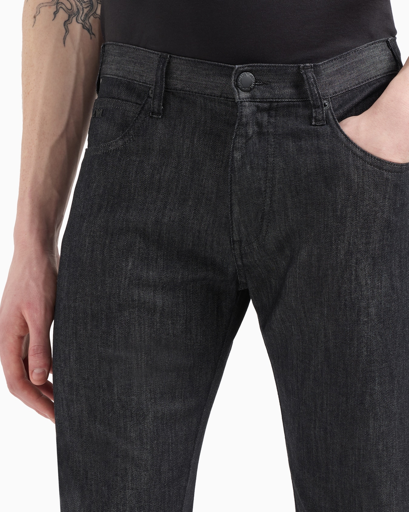 J45 Regular-fit, worn-wash 8 oz denim jeans Slide 4