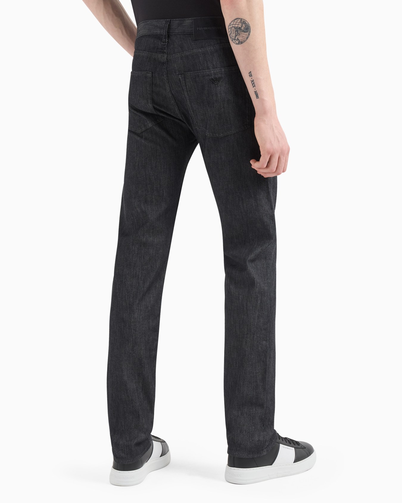 J45 Regular-fit, worn-wash 8 oz denim jeans Slide 2