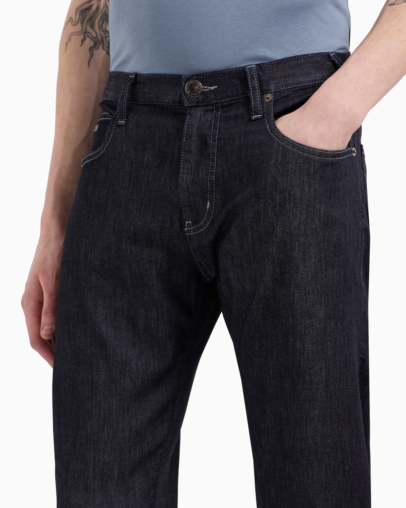 Jean J45 coupe classique en denim effet usé 270 g/m2 Diapositive 4