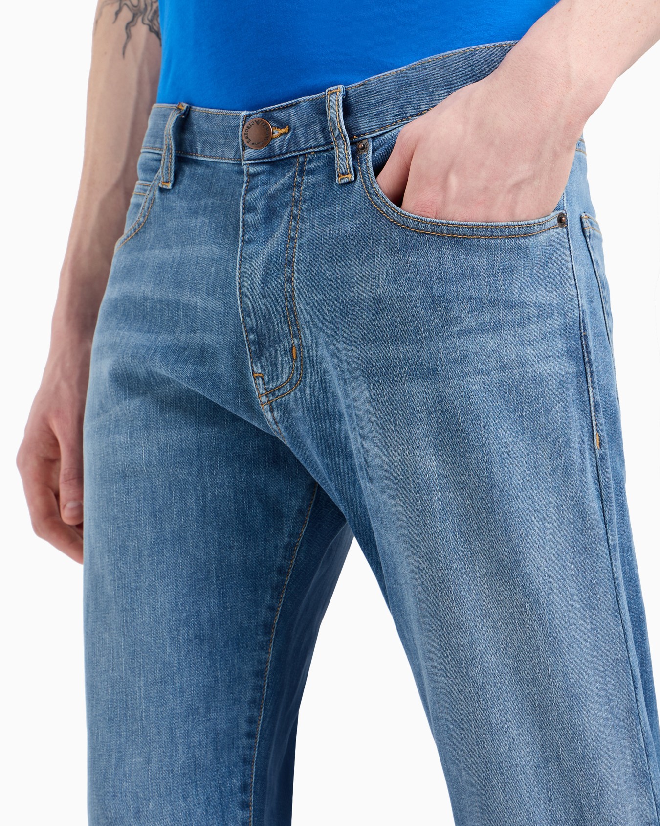 J45 Regular-fit, washed twill 11.5 oz comfort-denim jeans Slide 4