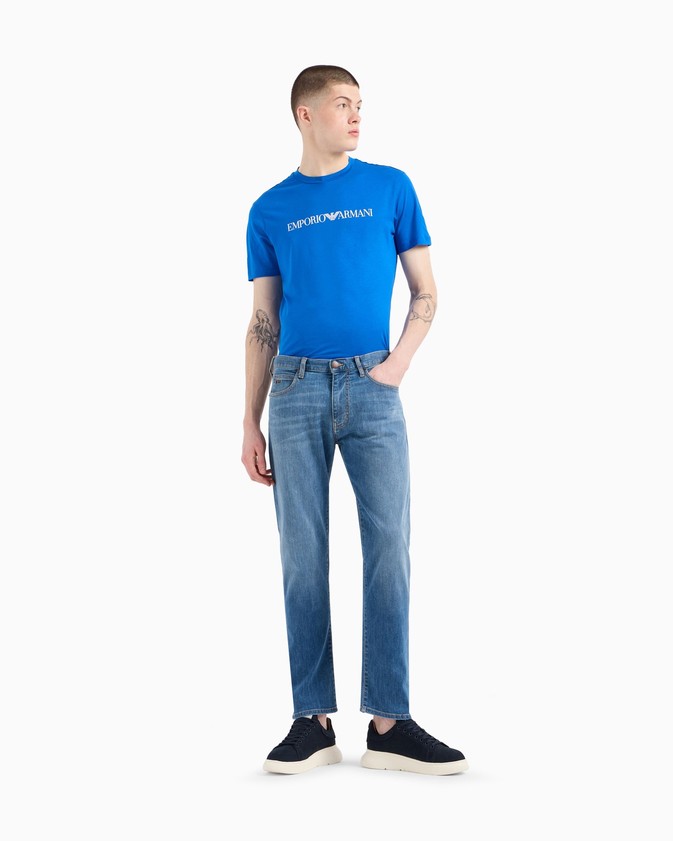 J45 Regular-fit, washed twill 11.5 oz comfort-denim jeans Slide 1