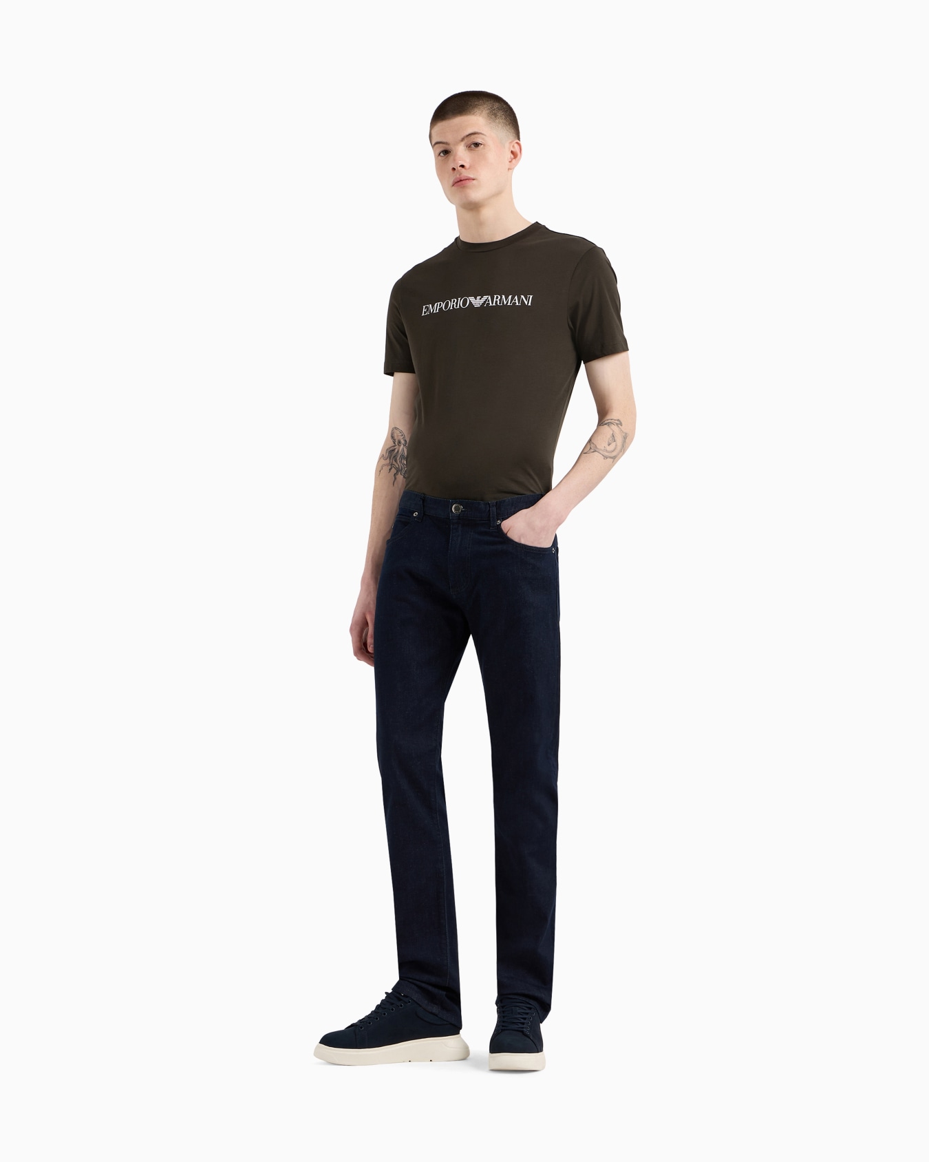 J45 Regular-fit jeans in comfort-twill denim Slide 1