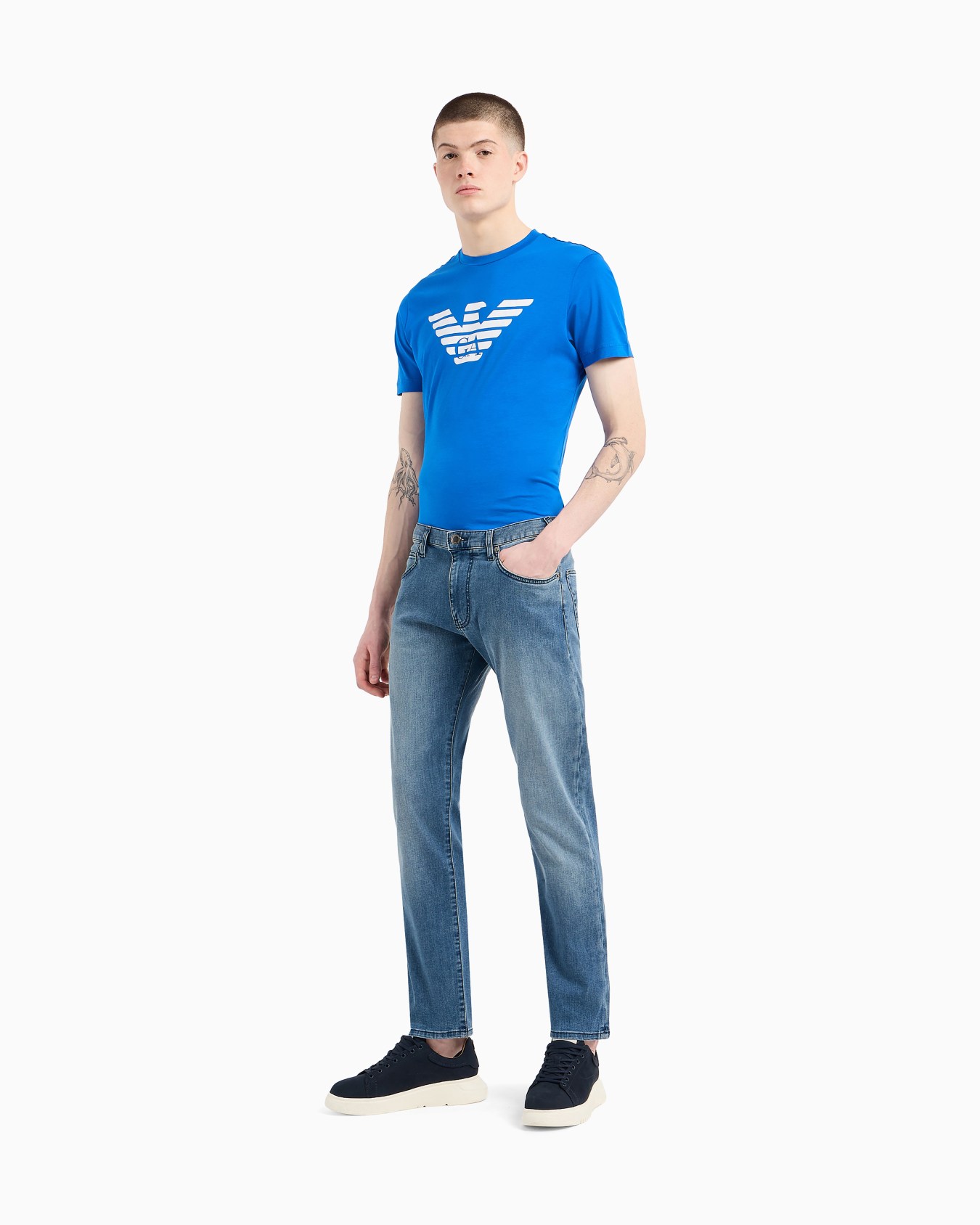 J45 Regular-fit jeans in comfort-twill denim Slide 1