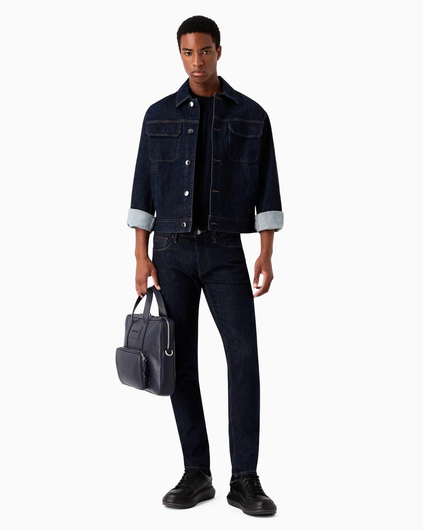 Vaqueros J75 slim fit de denim lavado aclarado Diapositiva 3