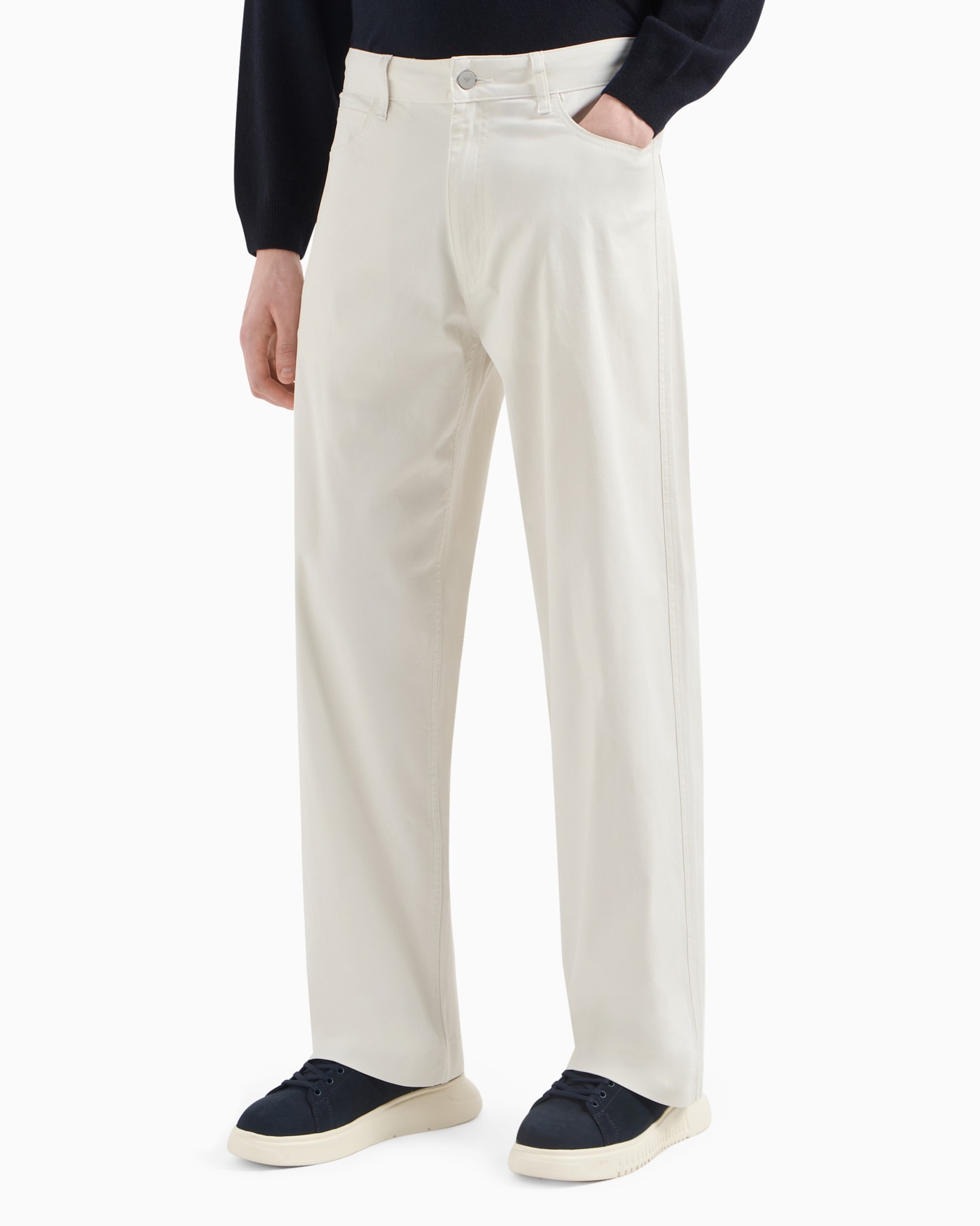 ASV Capsule five-pocket trousers in organic gabardine Slide 1