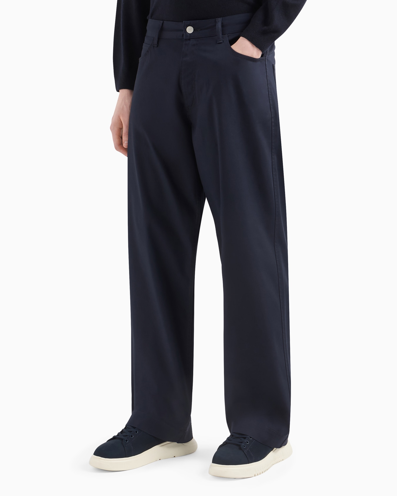 ASV Capsule five-pocket trousers in organic gabardine Slide 3
