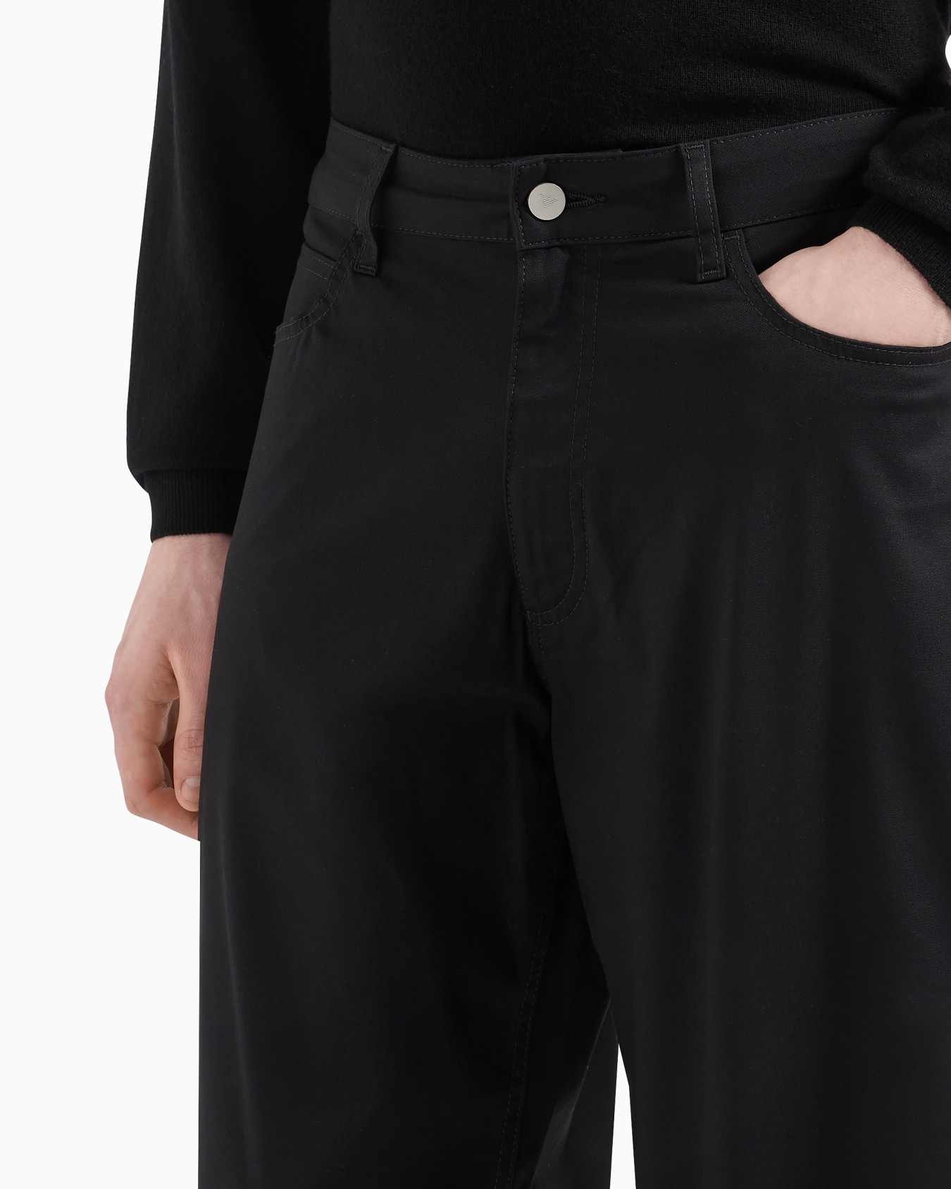 Pantaloni cinque tasche in gabardina organica ASV Capsule Slide 4