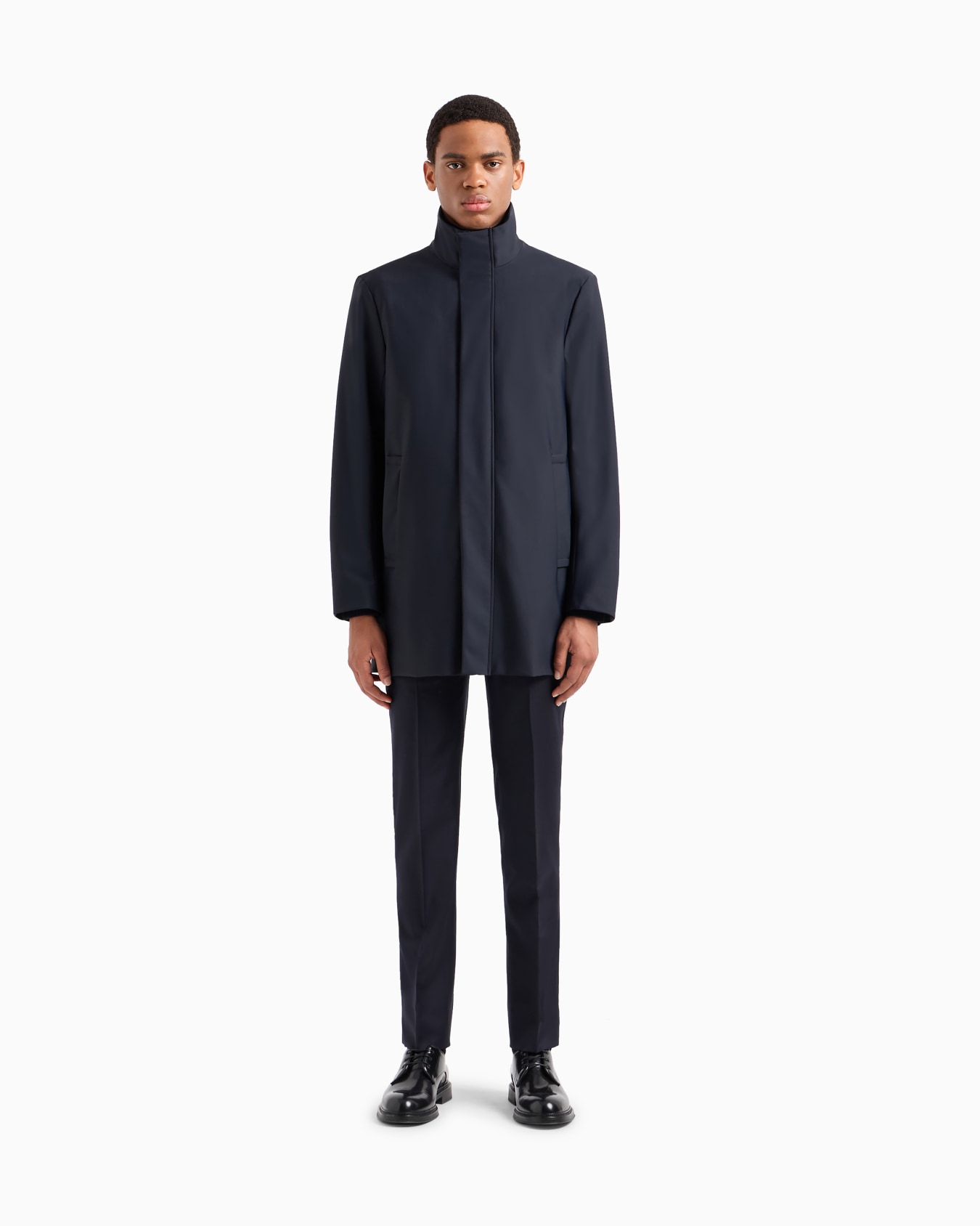 Nylon trench coat with removable gilet Slide 3
