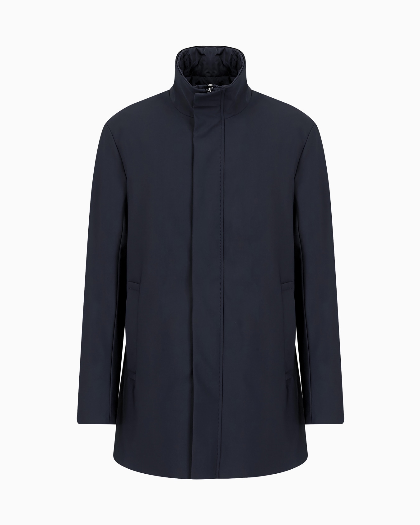 Nylon trench coat with removable gilet Slide 0