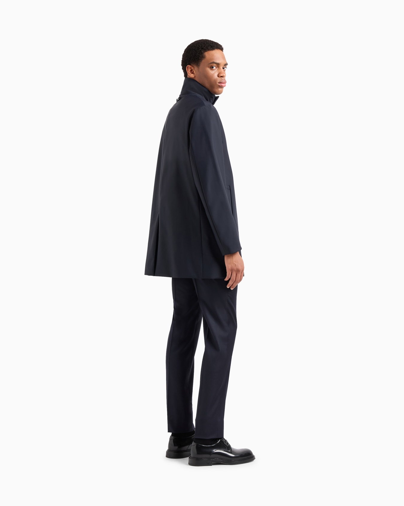 Nylon trench coat with removable gilet Slide 2