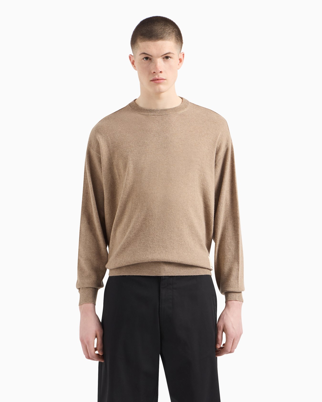 ASV Capsule plain-knit wool-blend jumper Slide 3