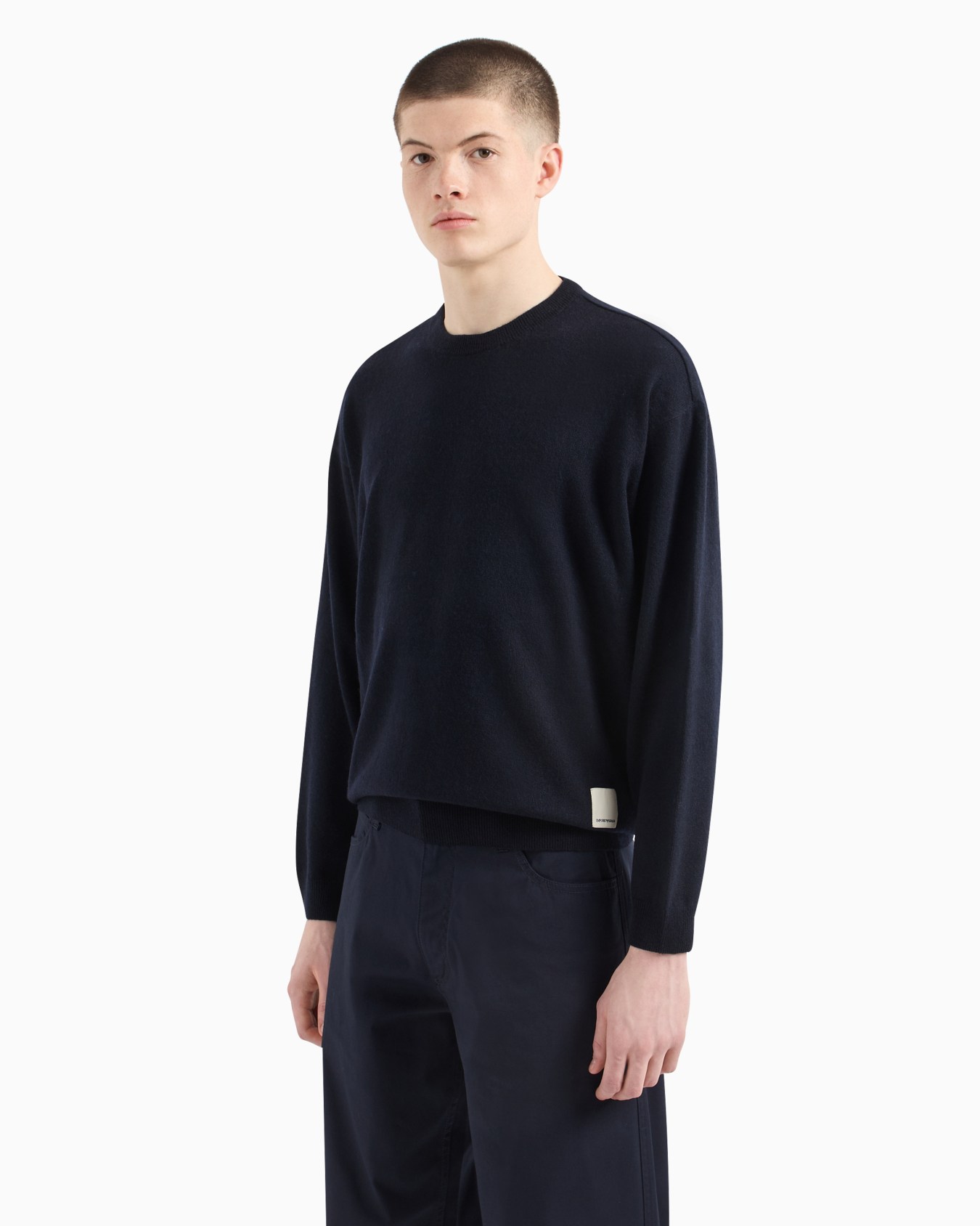 ASV Capsule plain-knit wool-blend jumper Slide 1