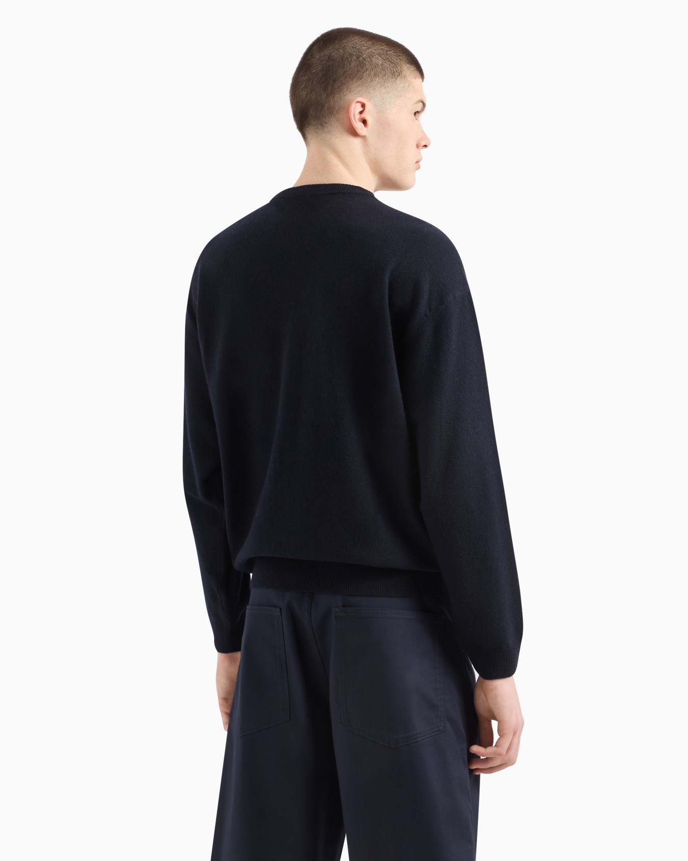 ASV Capsule plain-knit wool-blend jumper Slide 2