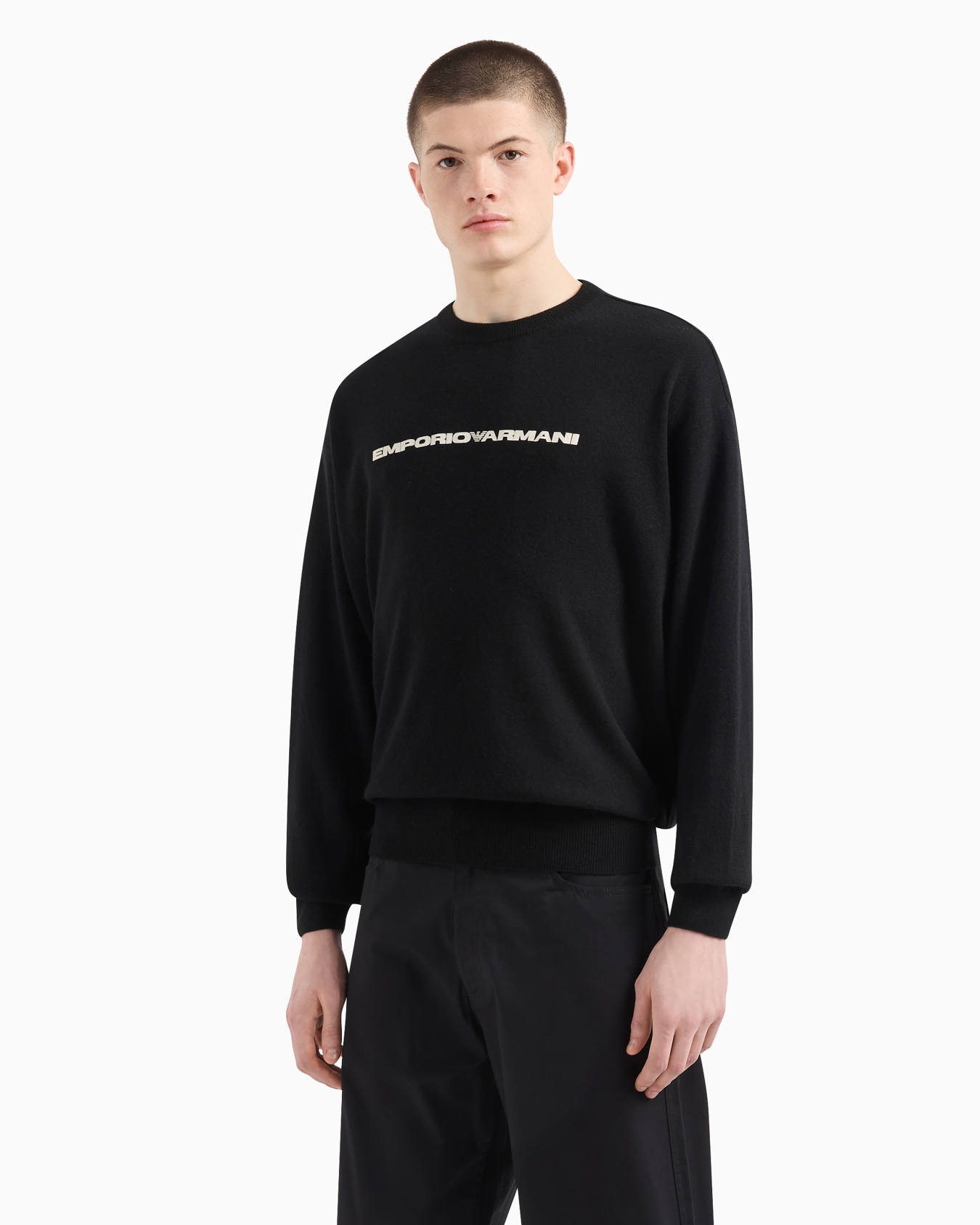 ASV Capsule plain-knit wool-blend jumper Slide 3