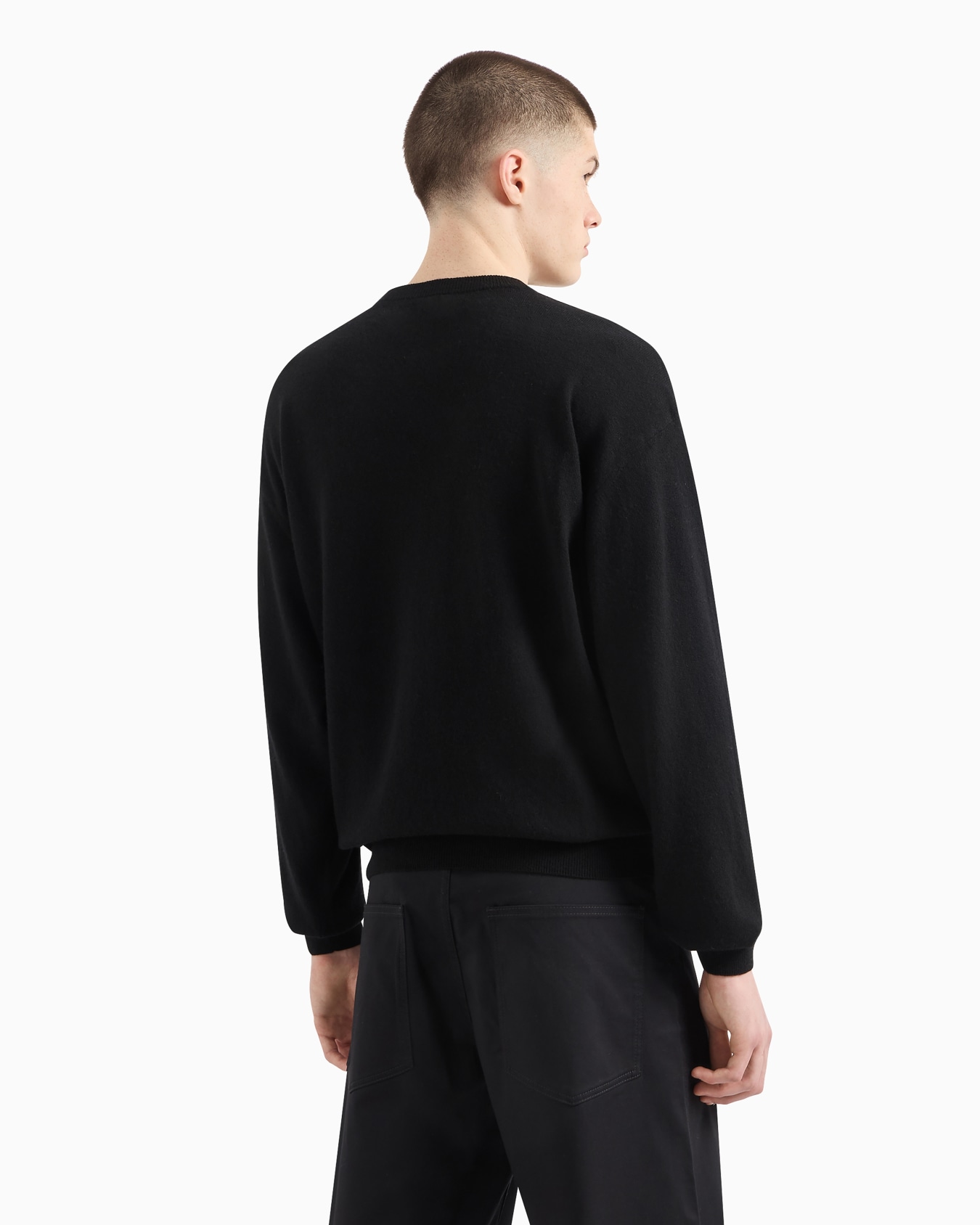 ASV Capsule plain-knit wool-blend jumper Slide 2
