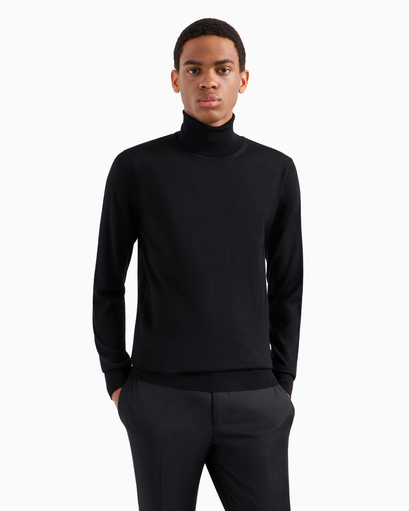 Pure virgin-wool rollneck Slide 1