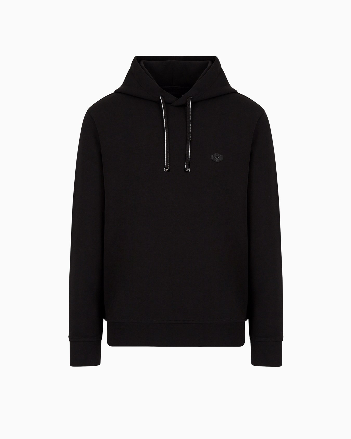 Hooded sweatshirt with micro logo patch Slide 0