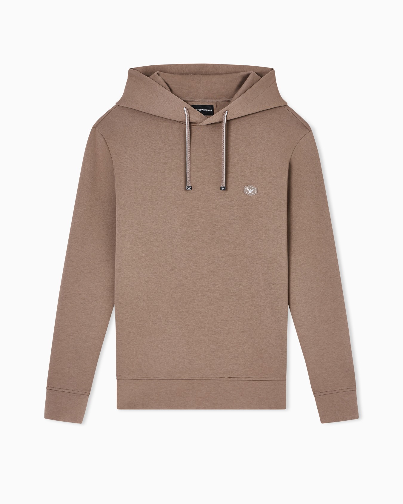 Felpa con cappuccio e micro patch logo Slide 0