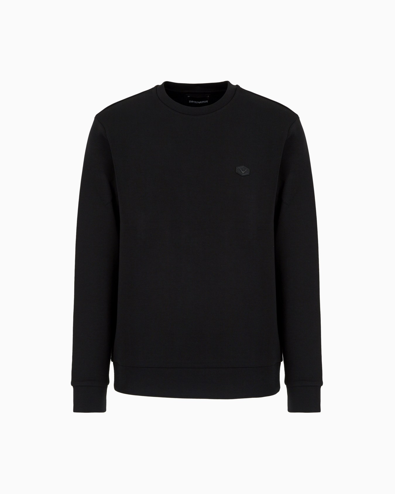 Sudadera de punto doble con microparche con logotipo Diapositiva 0