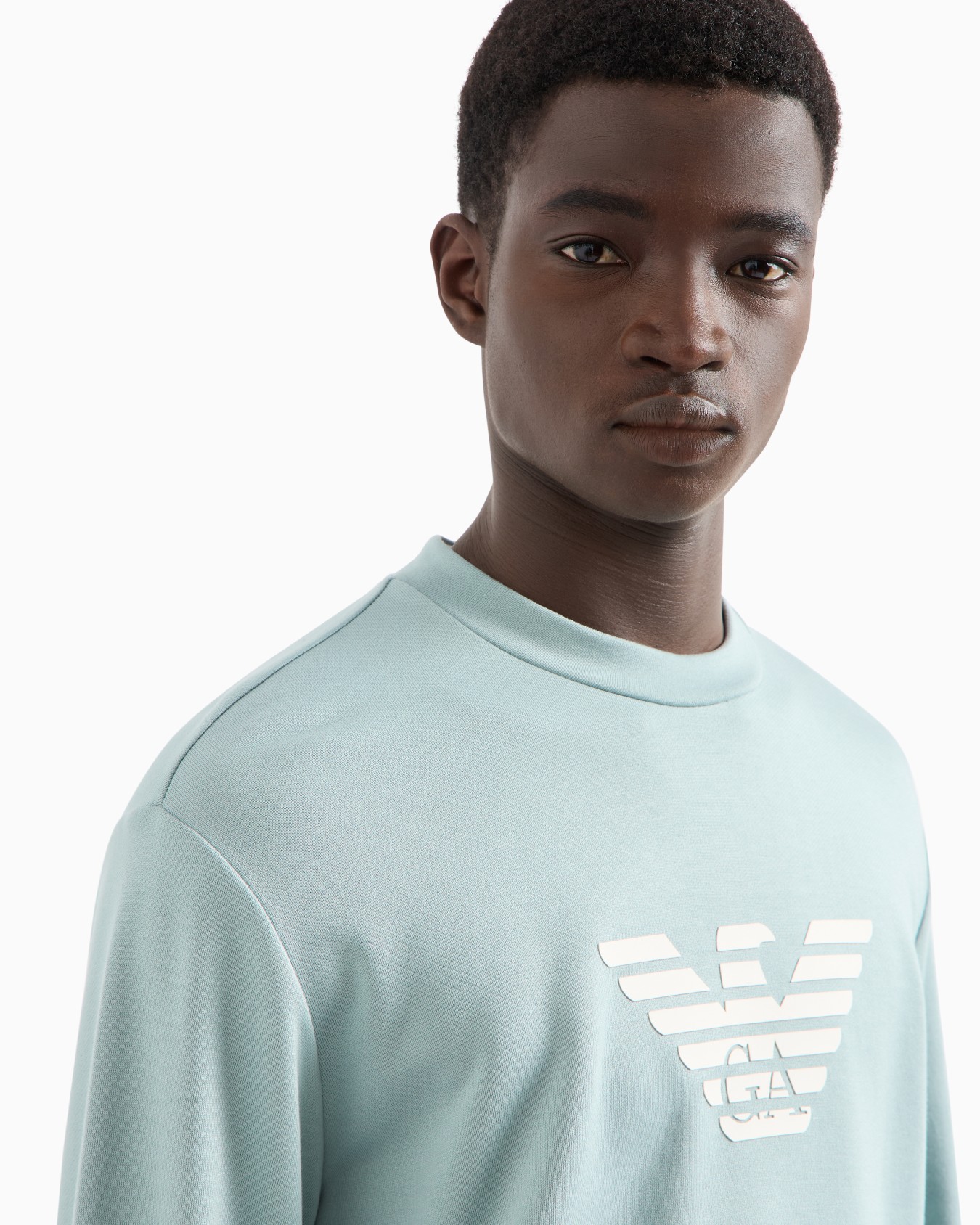 Modal-blend sweatshirt with logo print Slide 4