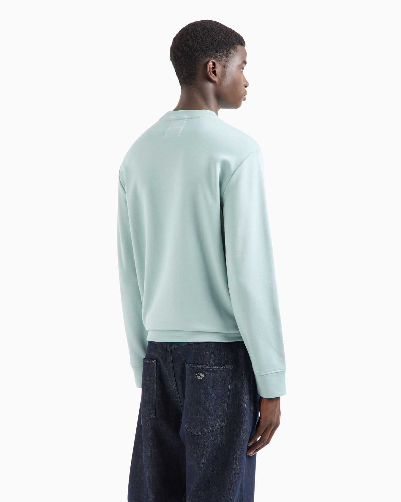 Modal-blend sweatshirt with logo print Slide 2