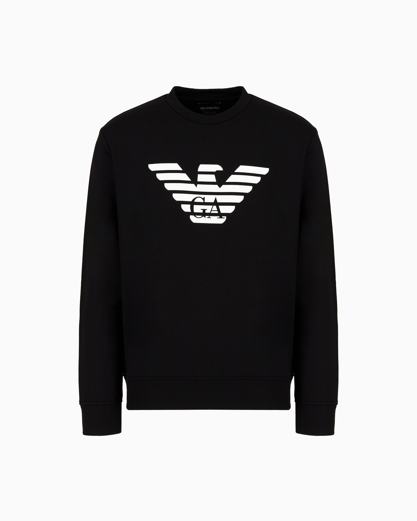 Modal-blend sweatshirt with logo print Slide 0