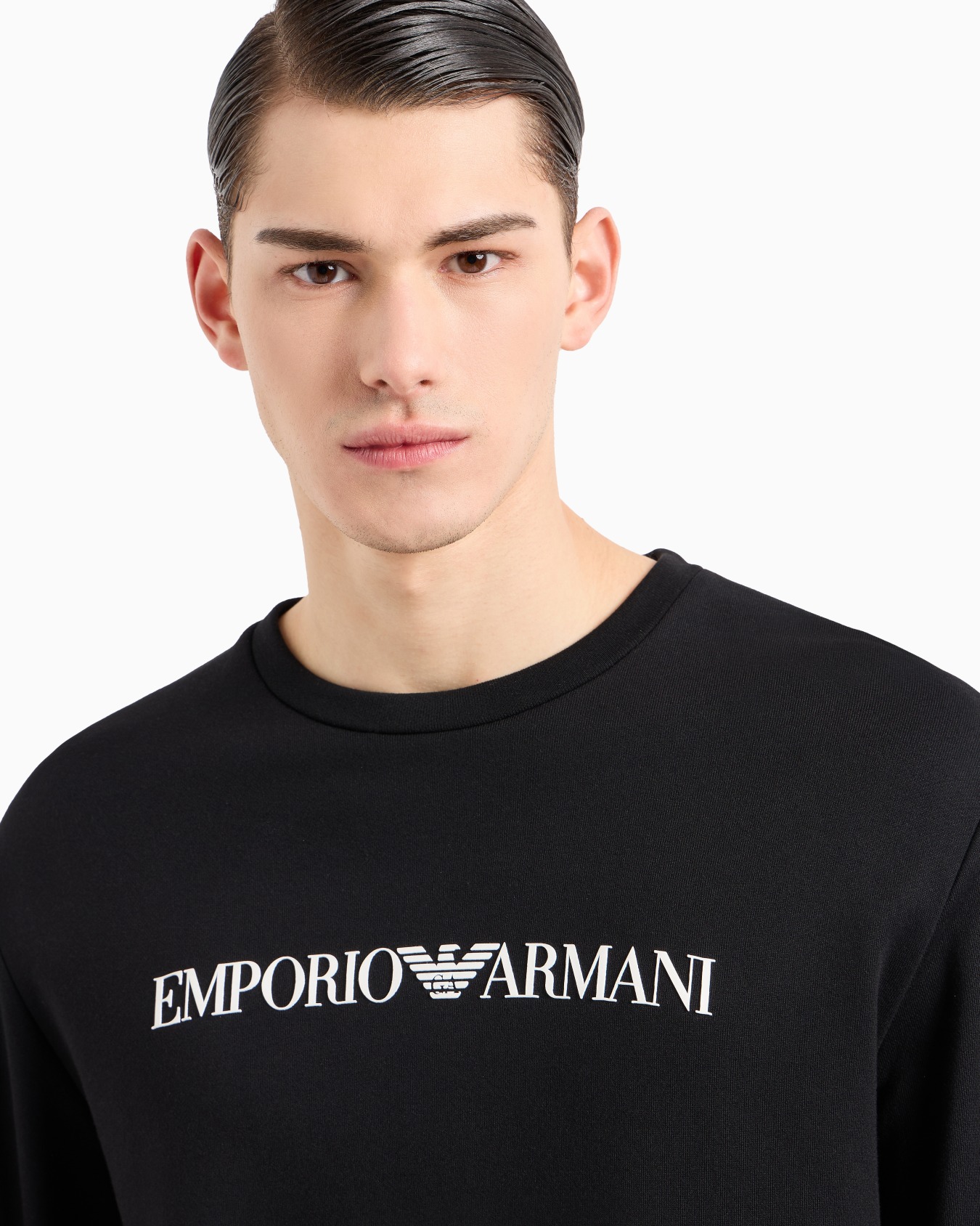 Sudadera de mezcla de modal con logotipo estampado Diapositiva 4