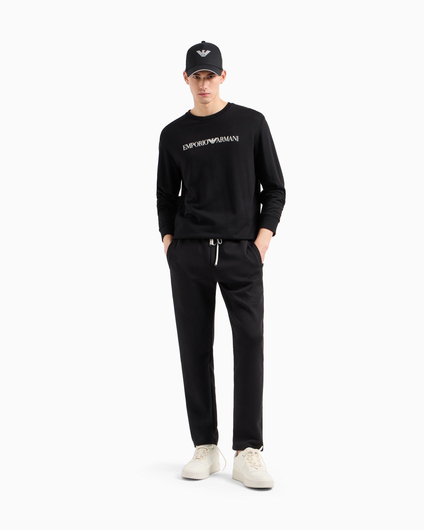 Sudadera de mezcla de modal con logotipo estampado Diapositiva 1