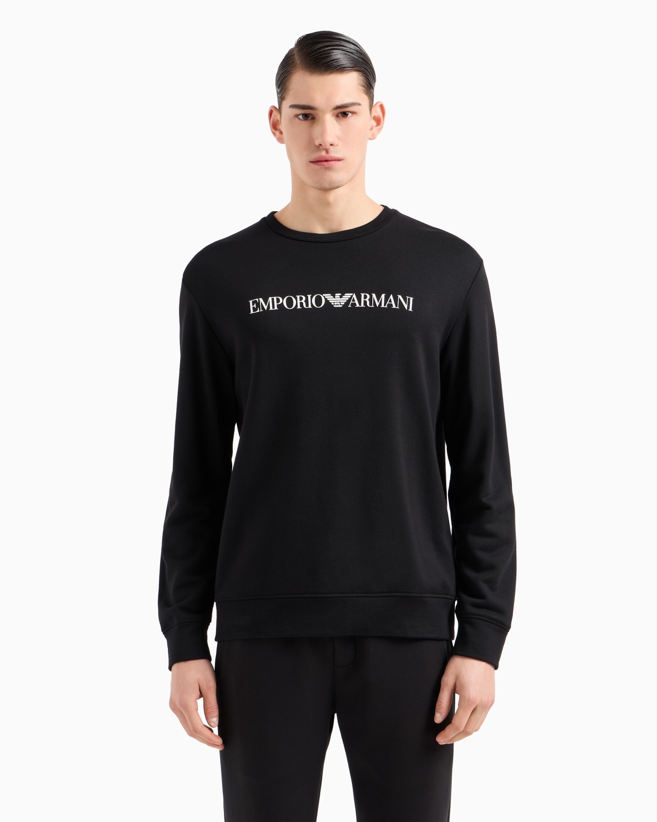 Sudadera de mezcla de modal con logotipo estampado Diapositiva 3