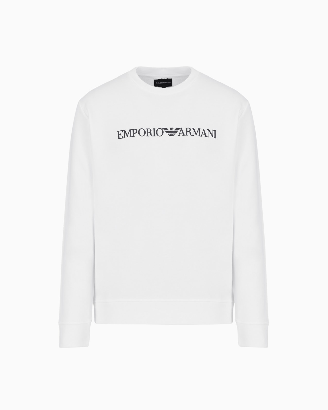 Modal-blend sweatshirt with logo print Slide 0
