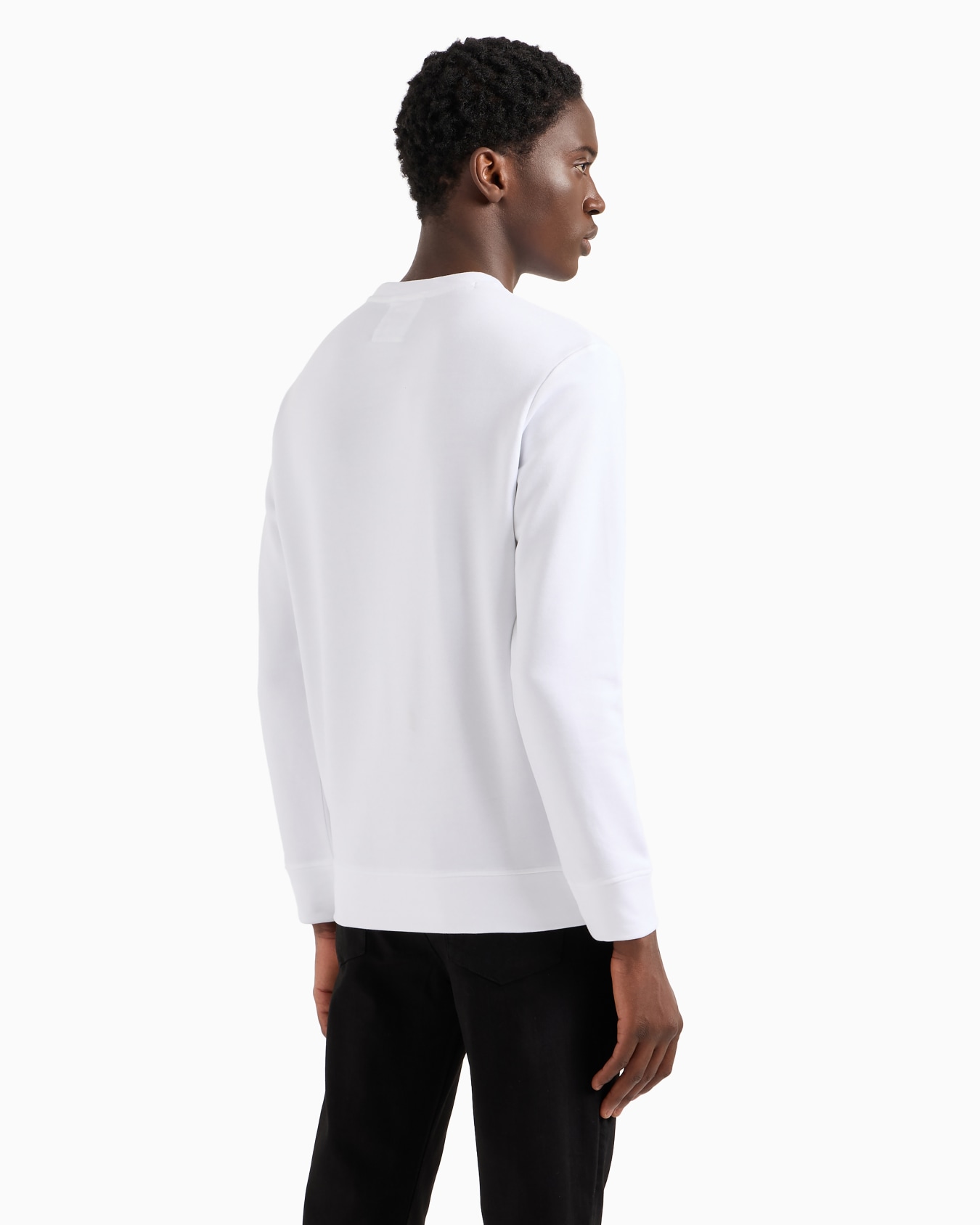 Modal-blend sweatshirt with logo print Slide 2