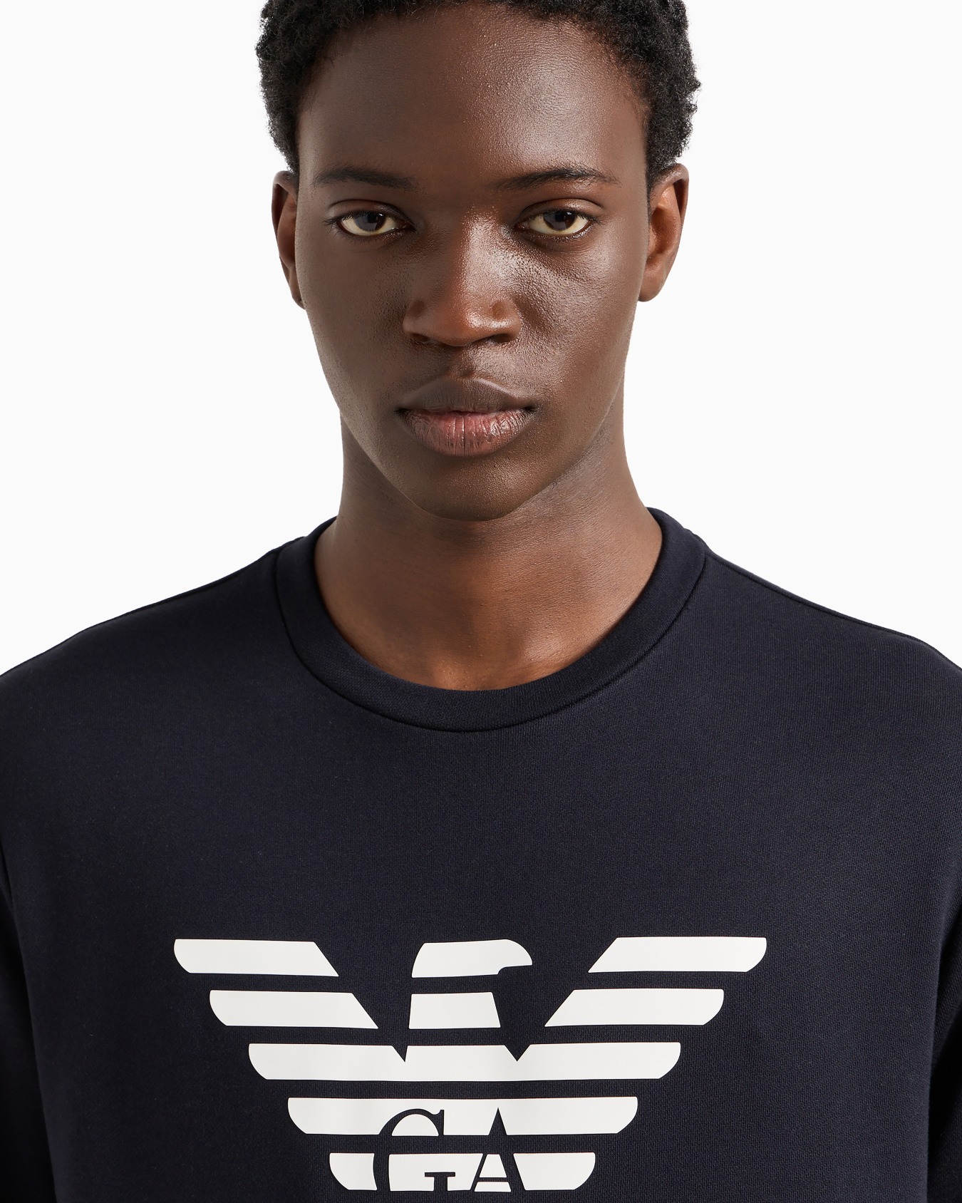Modal-blend sweatshirt with logo print Slide 4